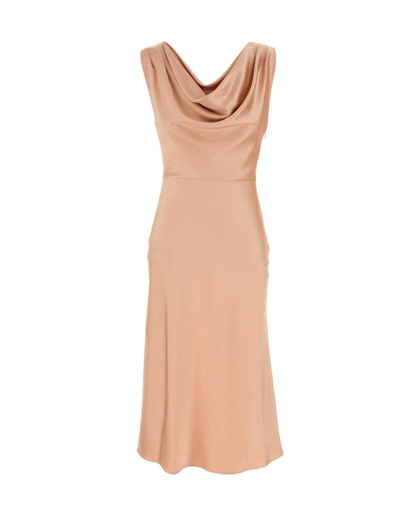 Blumarine Light Pink Stretch Satin Dress - PINK