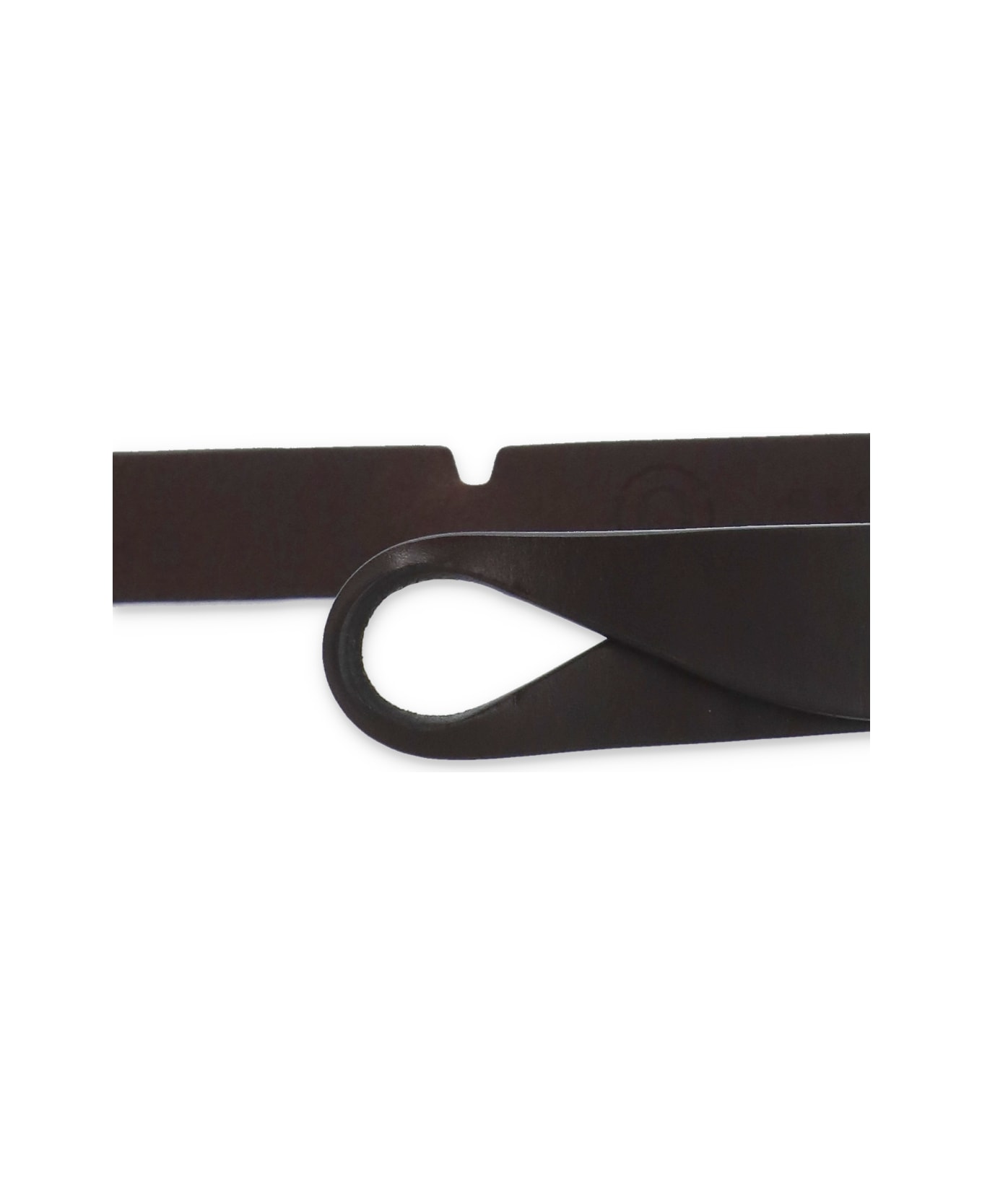 Orciani Nobuckle Bull Belt - Brown