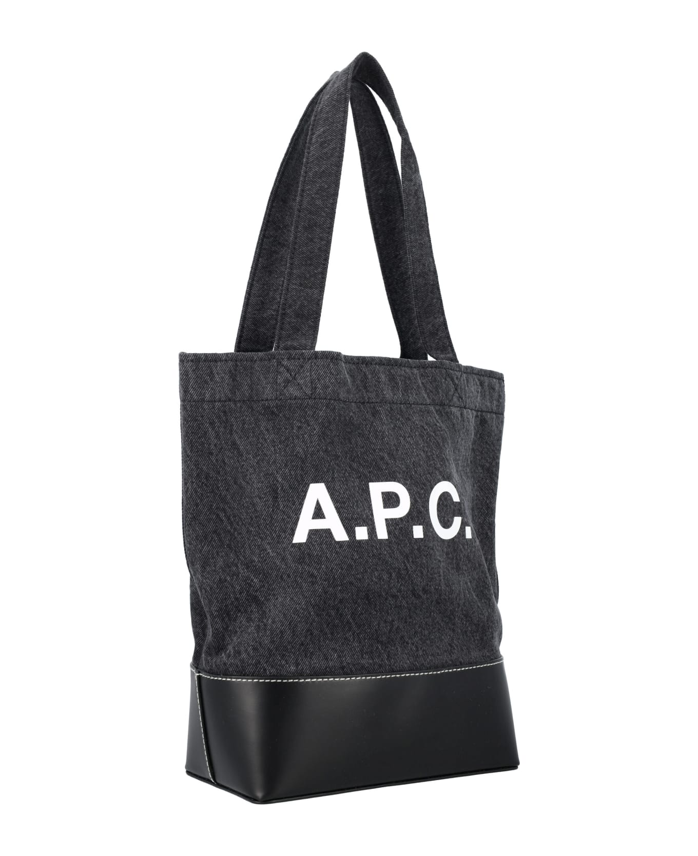 A.P.C. Axel Small Tote Bag - BLACK BLUE トートバッグ