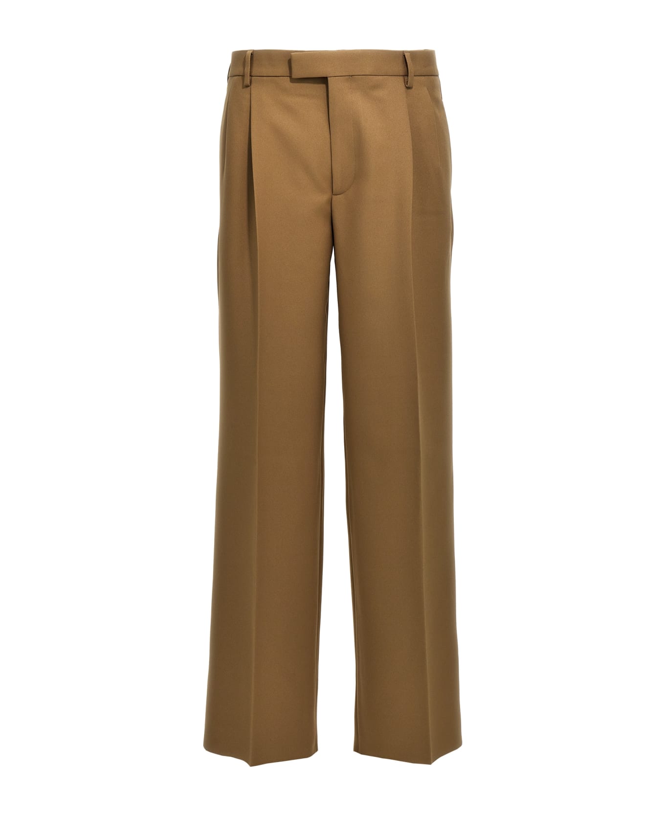 Gucci Pleat-front Trousers - Beige ボトムス