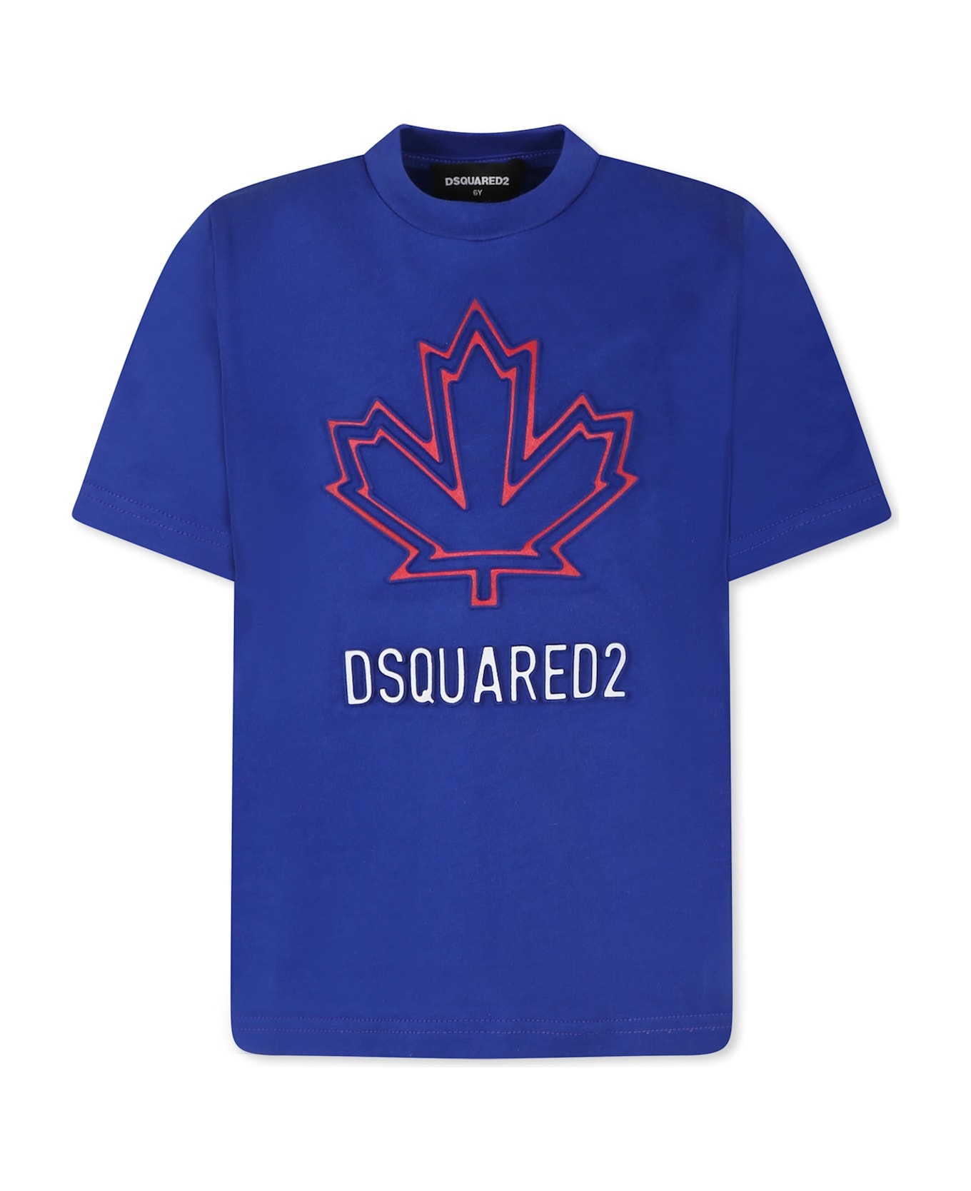 Dsquared2 Blue T-shirt For Kids With Logo - Blue