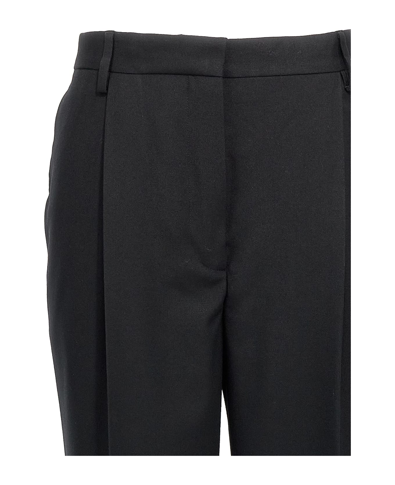 Dries Van Noten Pleat Detailed Portia Pants - Black