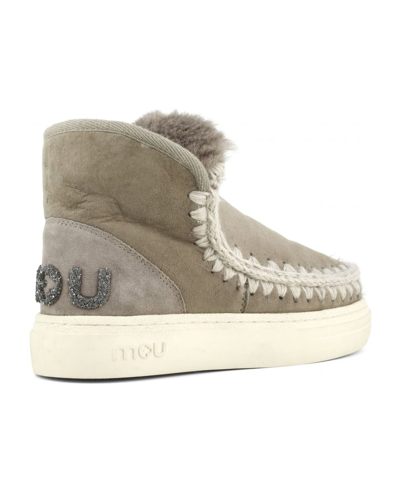 Mou Eskimo Sneaker Bold In Grey Leather - Grigio