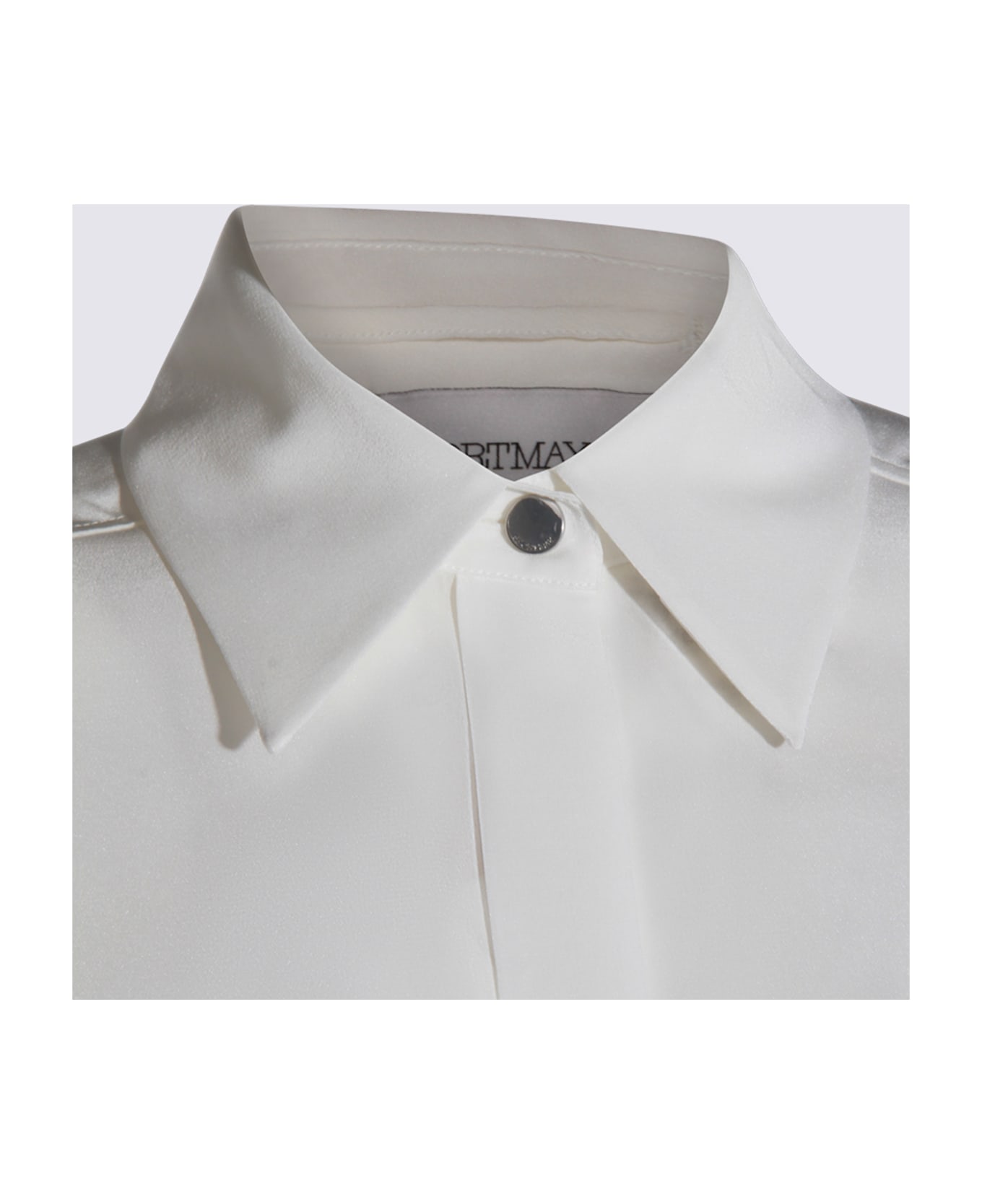 SportMax White Silk Shirt - White