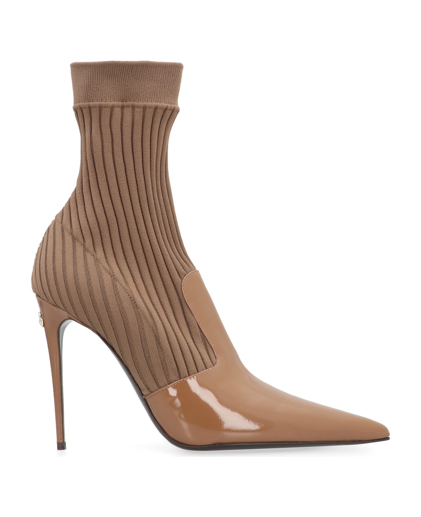 Dolce & Gabbana Sock Ankle Boots - Camel ハイヒール