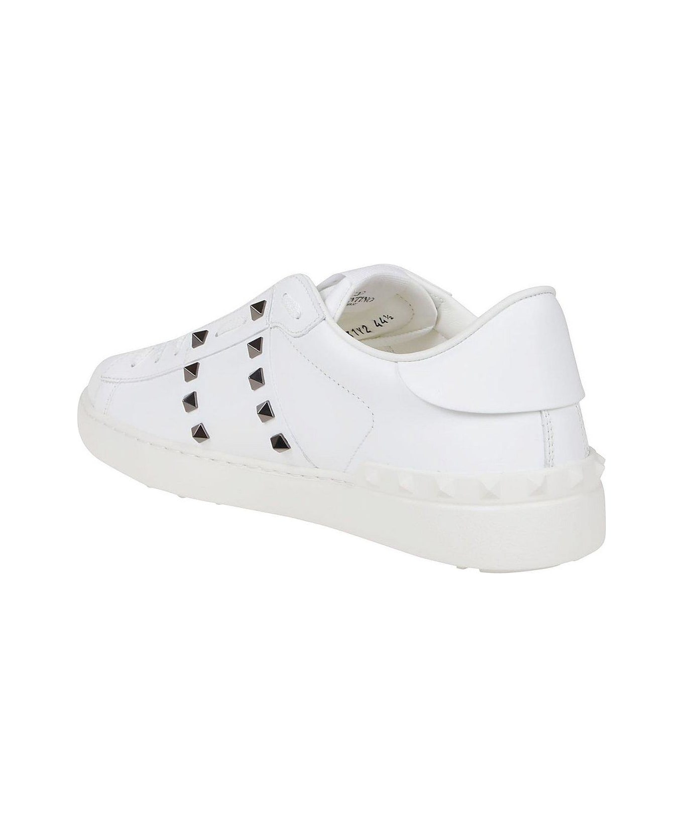 Valentino Garavani Garavani Rockstud Untitled Lace-up Sneakers - White スニーカー