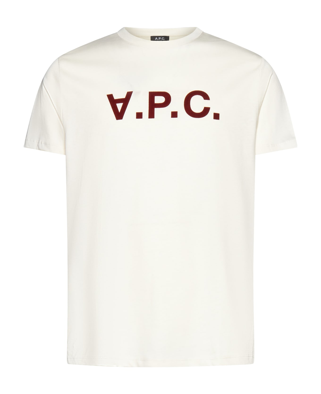 A.P.C. T-shirt With Logo - Blanc casse