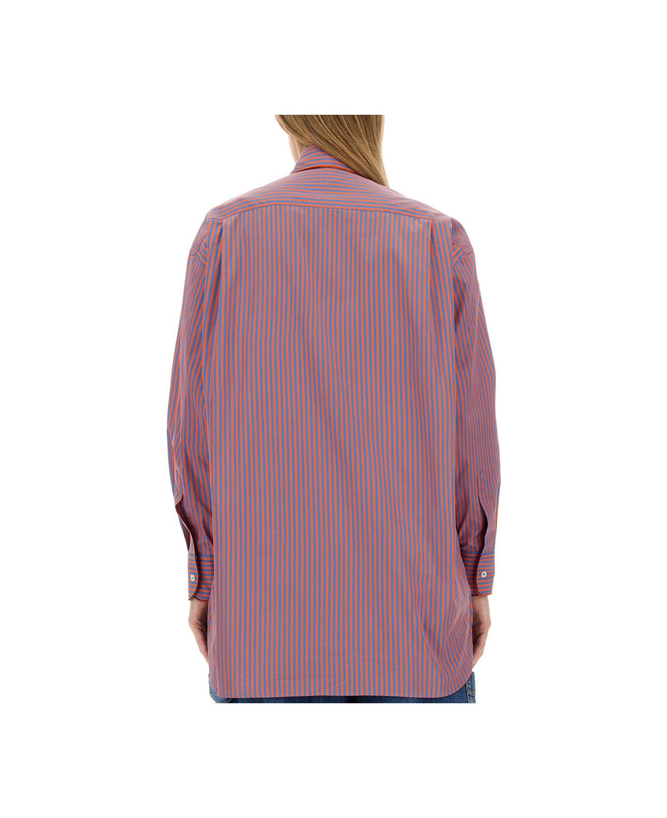 Etro Striped Shirt - BORDEAUX