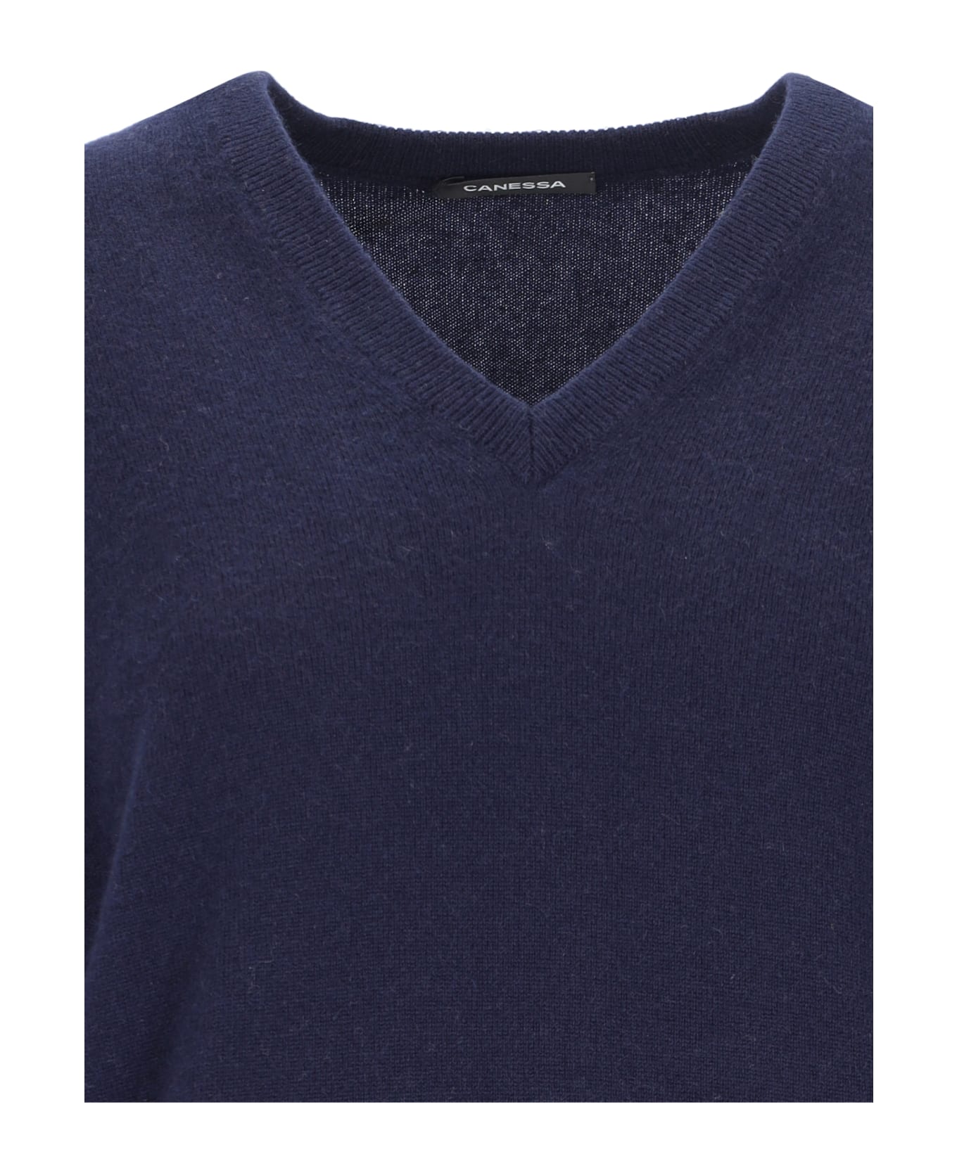 Canessa V-neck Sweater - Blue