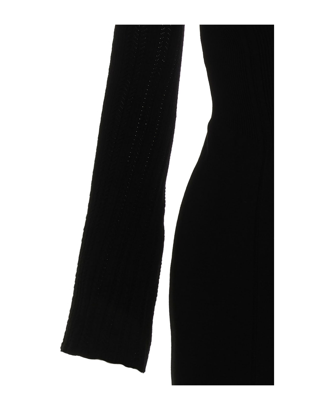 Ermanno Scervino Knitted Midi Dress - Black  
