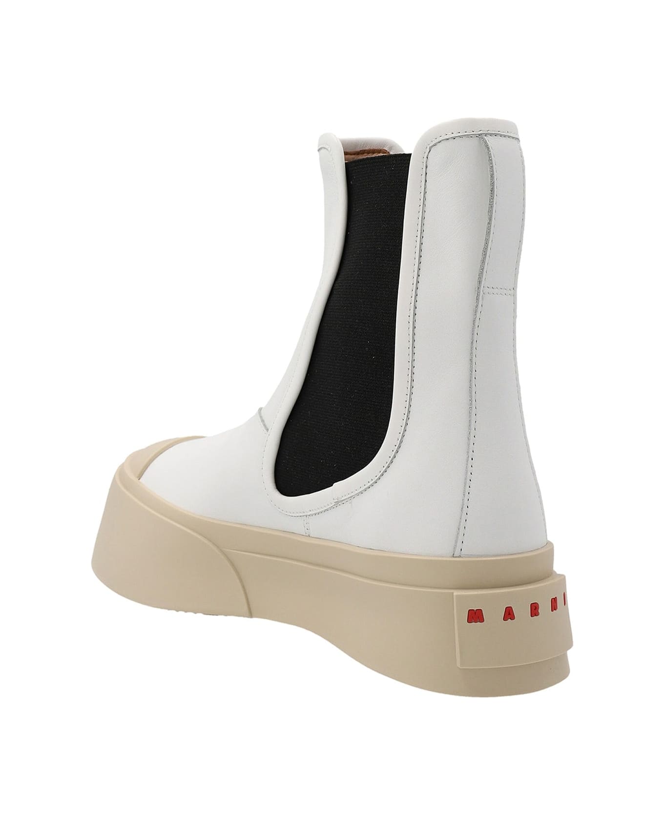 Marni Pablo Leather Boots - White