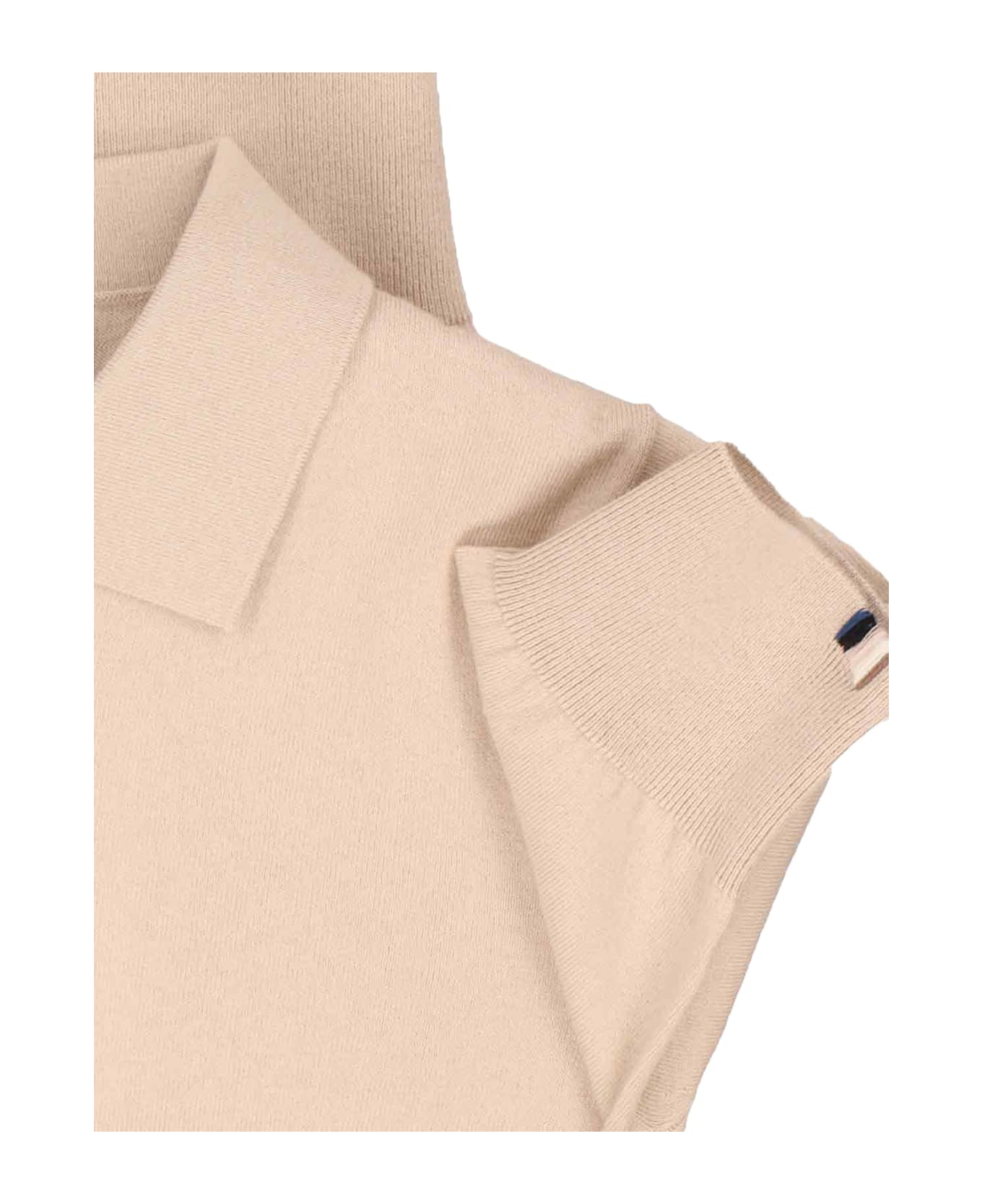 Extreme Cashmere 'park' Knit Polo Shirt - Beige