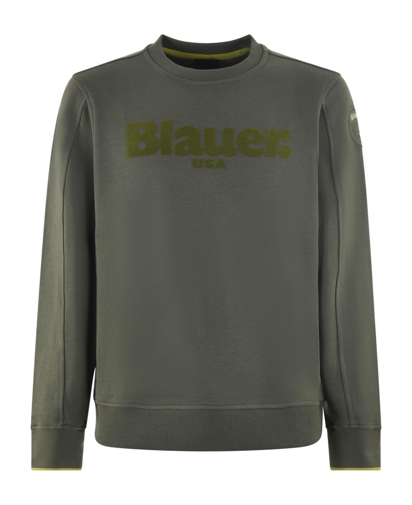 Blauer Sweatshirt - Verde militare