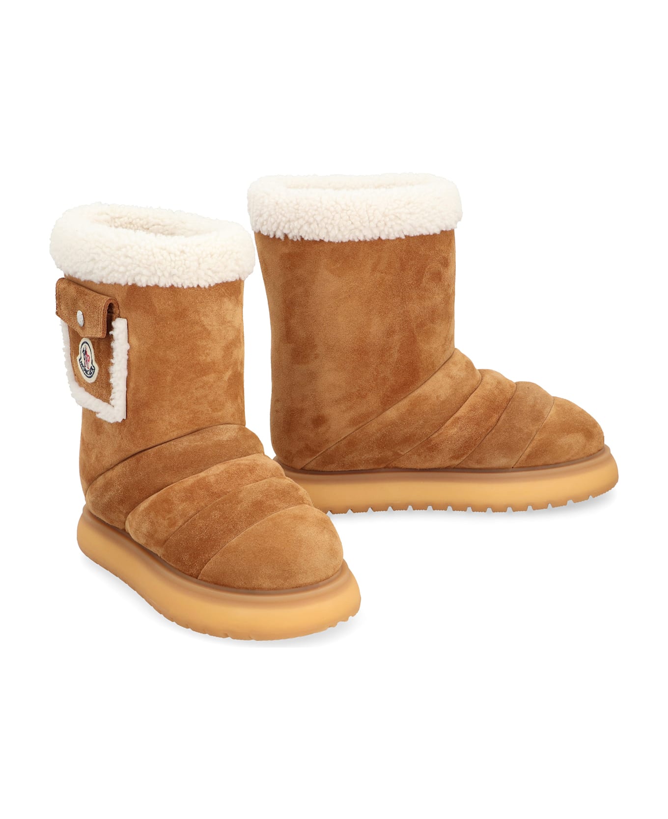 Moncler Gaia Pocket Mid Ankle Boots - Camel