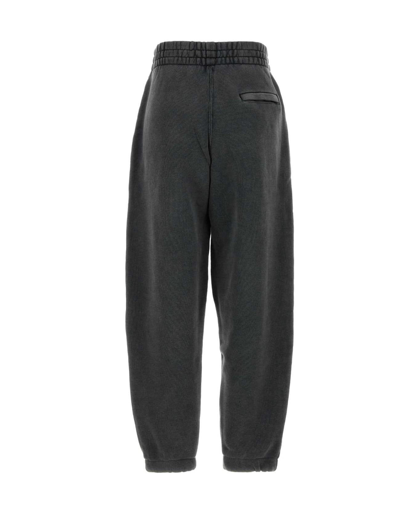 T by Alexander Wang Charcoal Cotton Joggers - WASHEDCEDAR