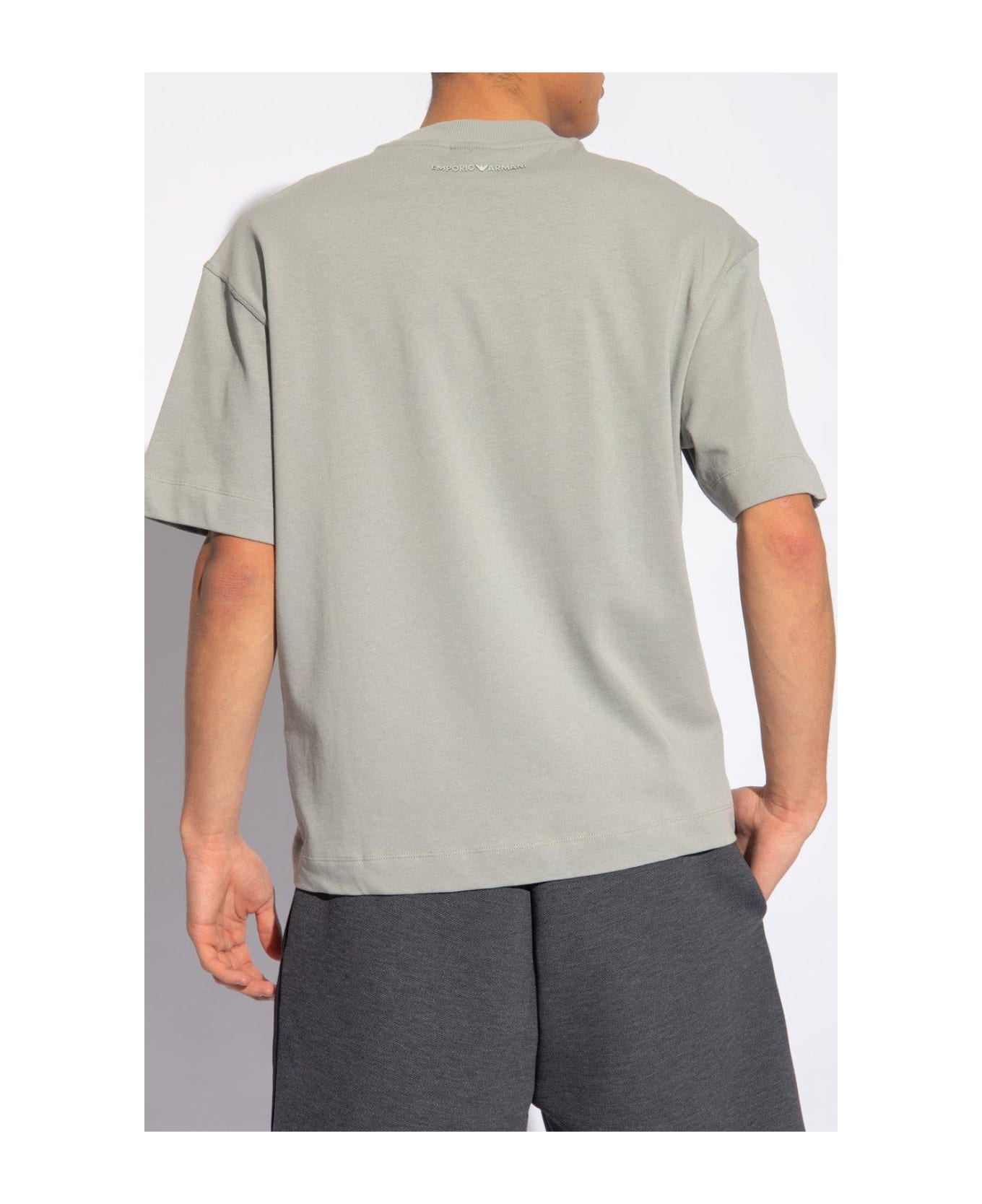 Emporio Armani T-shirt With Logo - Grey