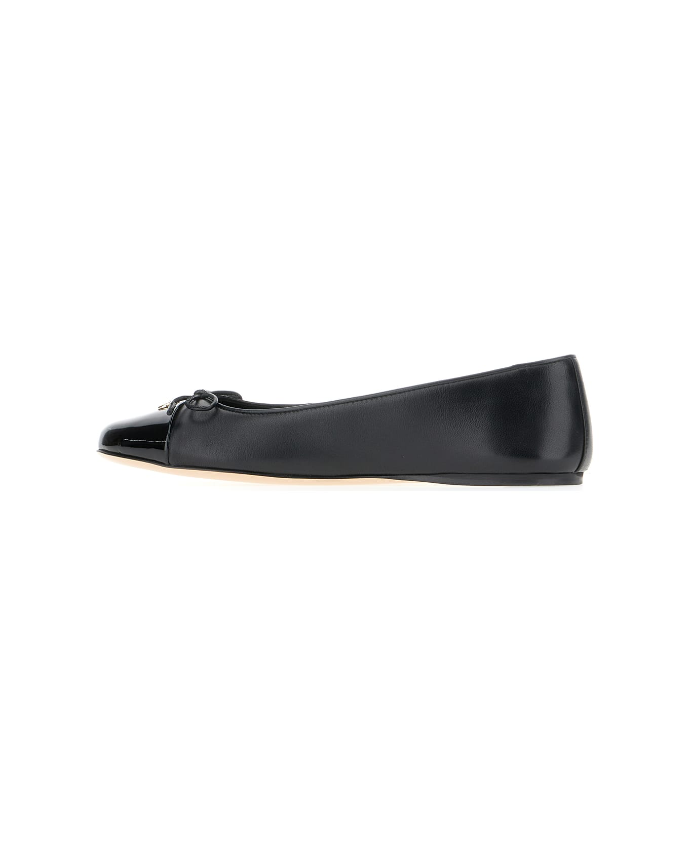 Gucci Black Leather Ballerinas - Black