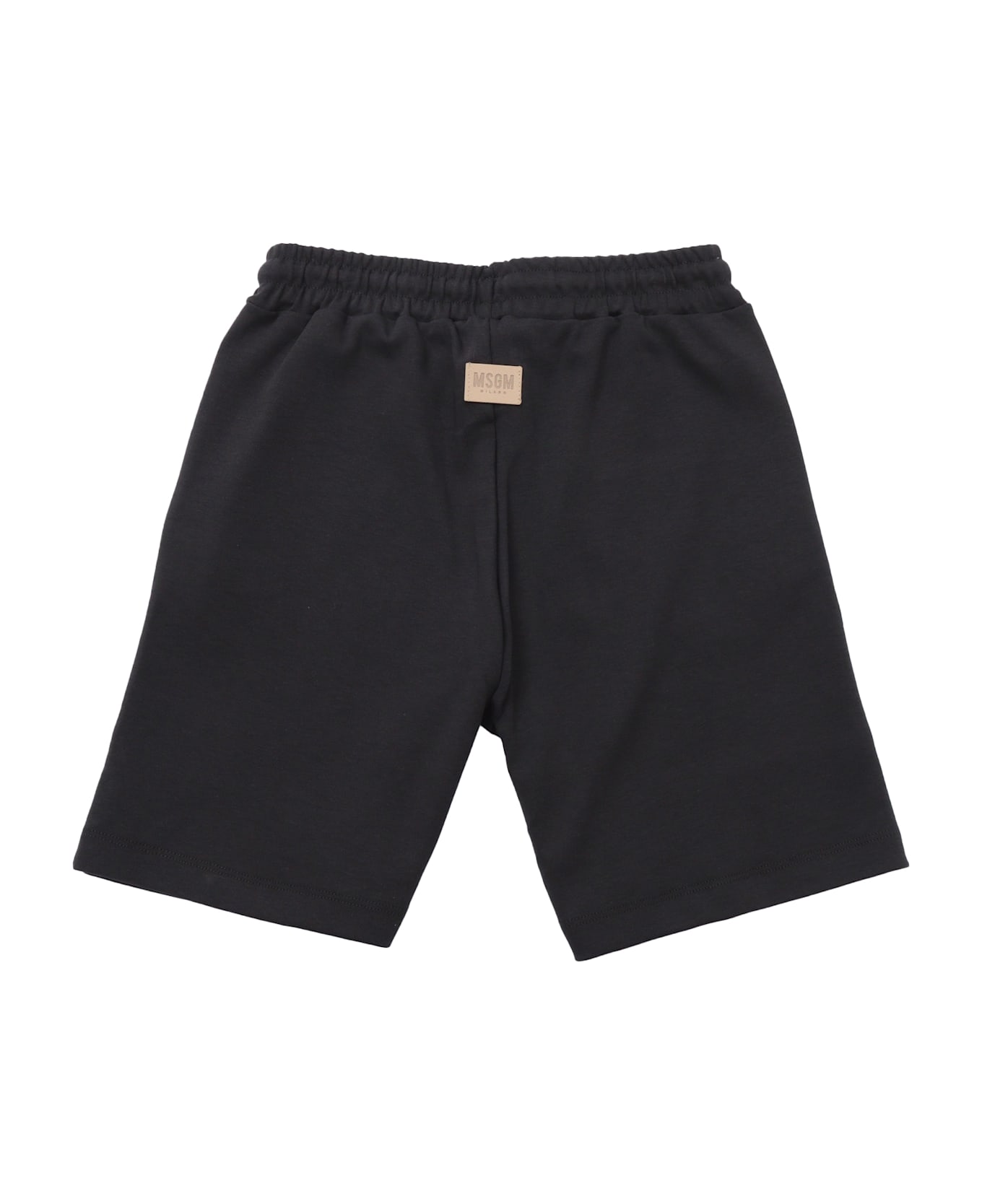 MSGM Interlock Bermuda Unisex - BLACK