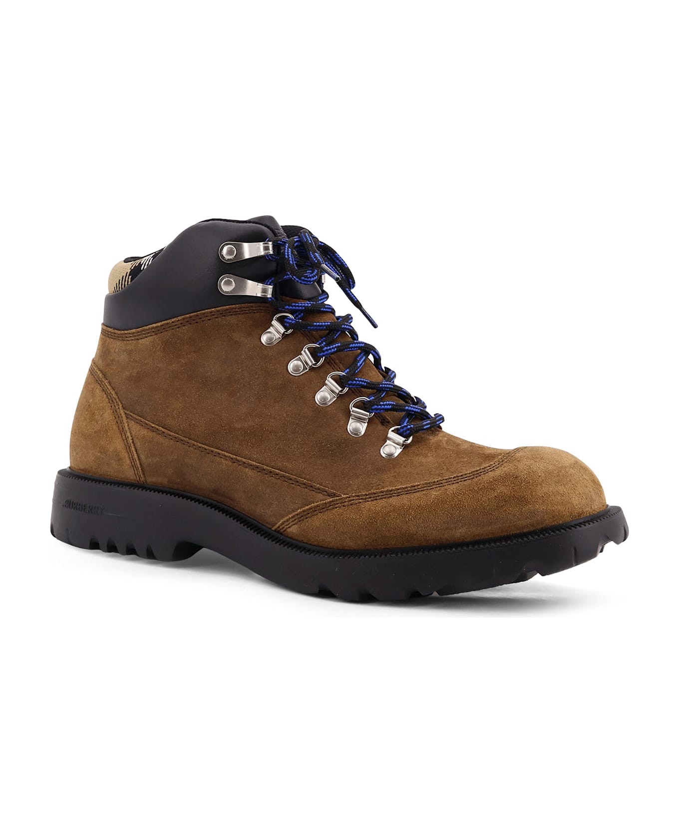 Burberry Moor High Leather Ankle Boots - JUTE
