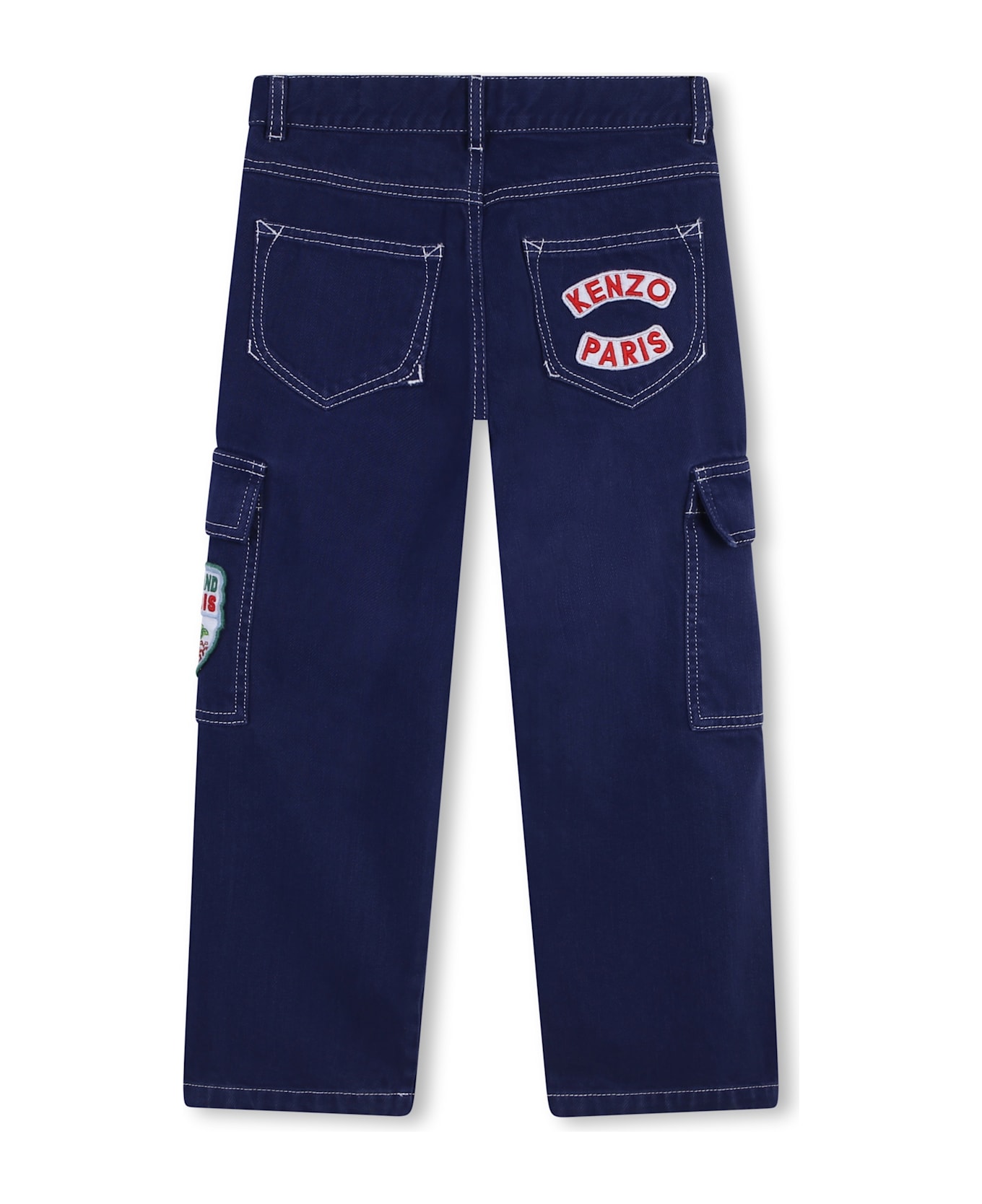 Kenzo Kids Jeans With Application - Blue