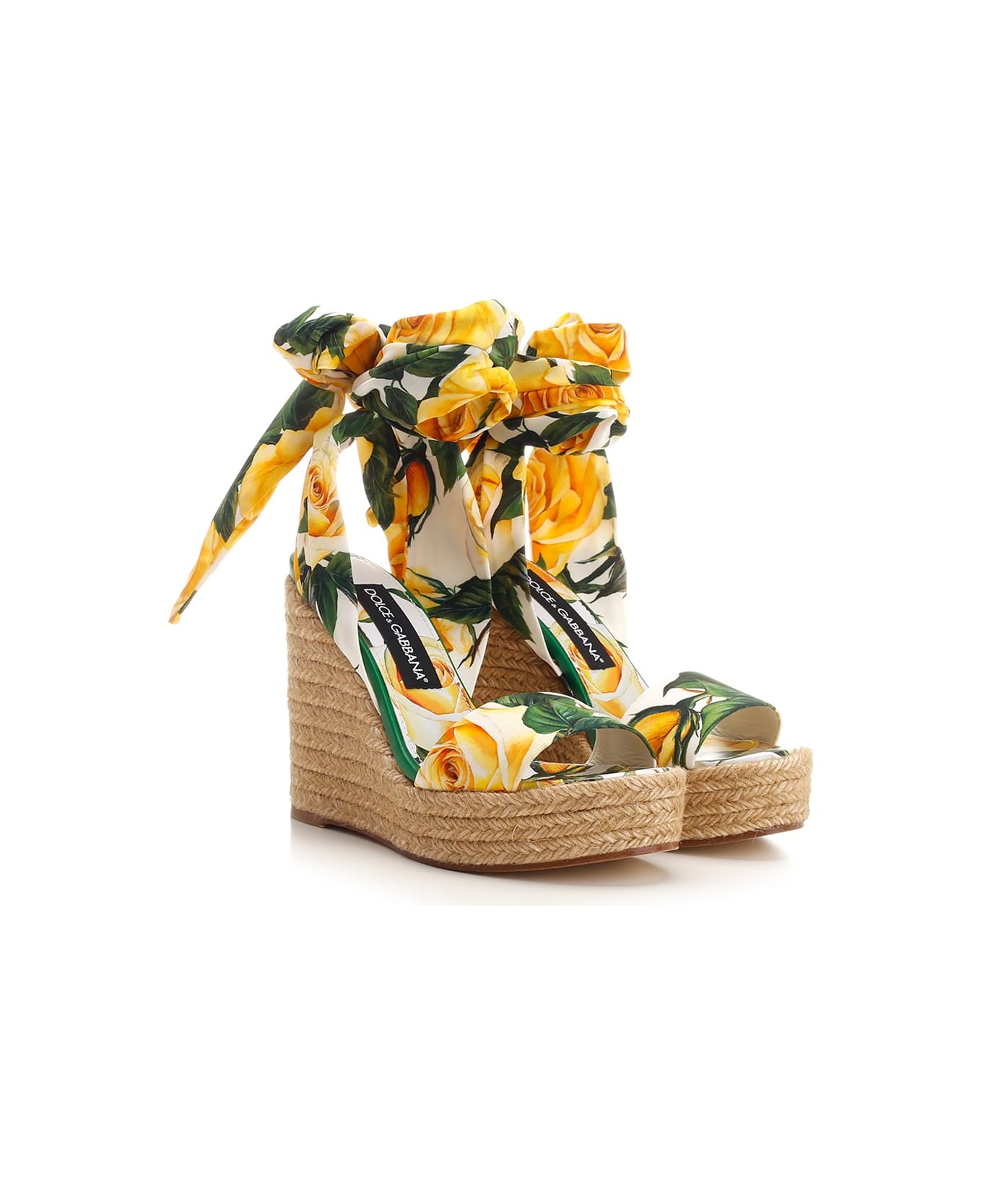 Dolce & Gabbana Lolita Sandals - White/Yellow サンダル