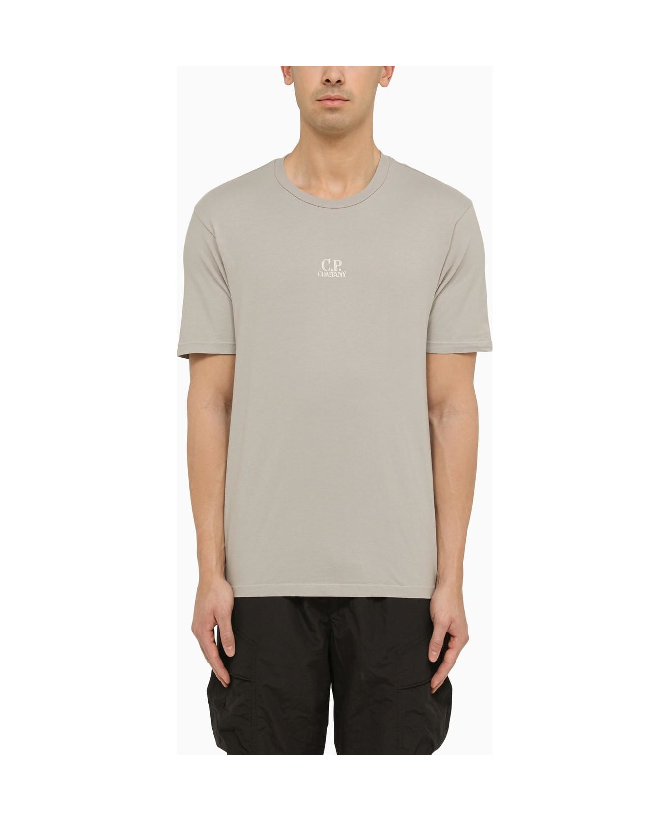 C.P. Company Cotton Grey T-shirt With Logo - Grey シャツ
