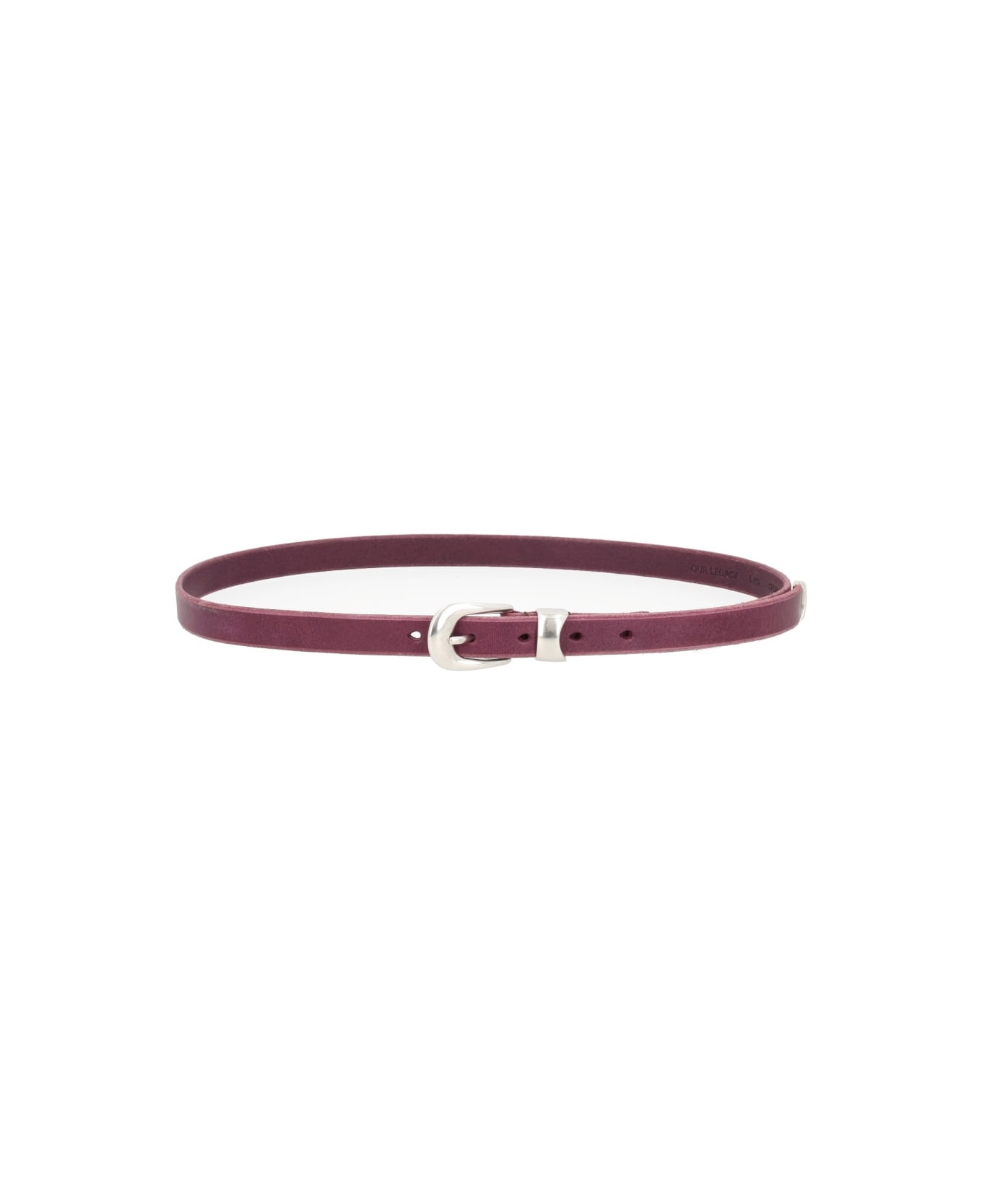 Our Legacy Leather Belt - BORDEAUX