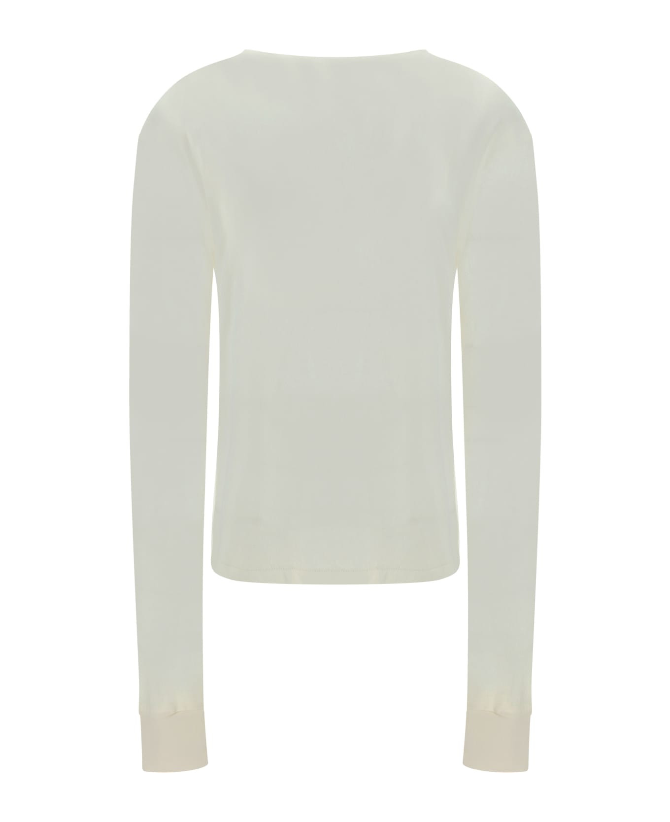 Éterne Boyfriend Long Sleeve Jersey - Ivory Tシャツ