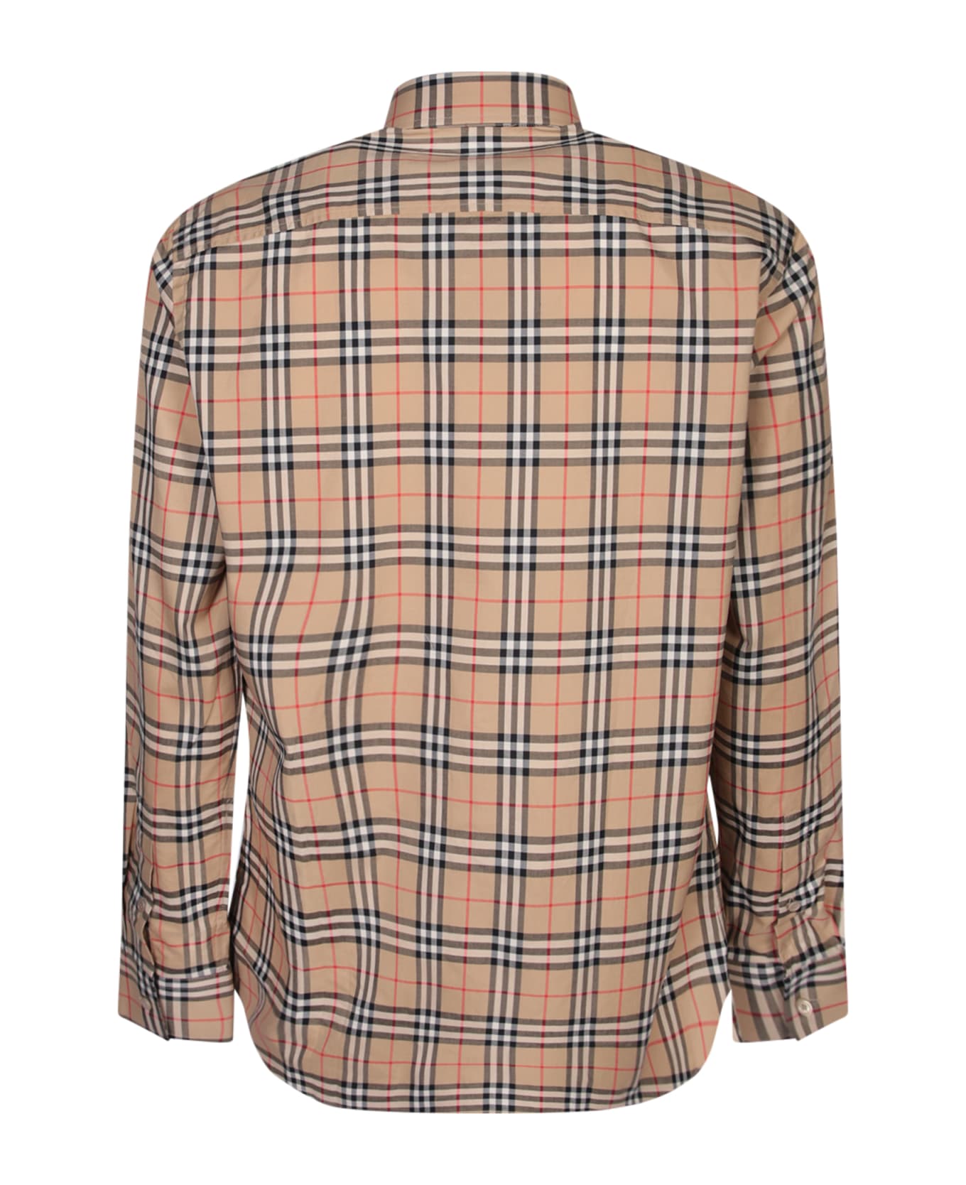 Burberry Check Long-sleeved Shirt - Beige シャツ