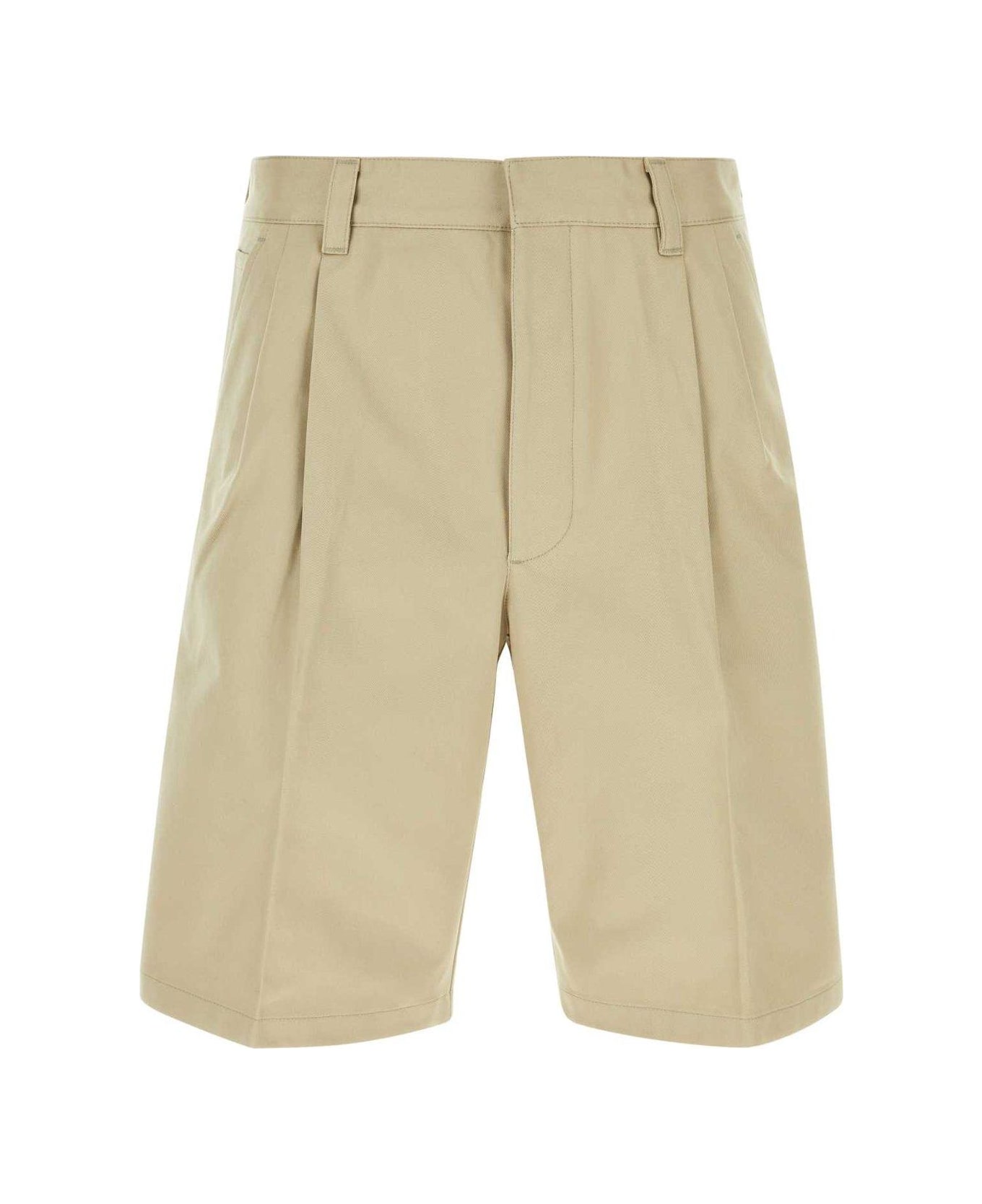 Prada Pleated Knee-length Shorts - CORDA ショートパンツ
