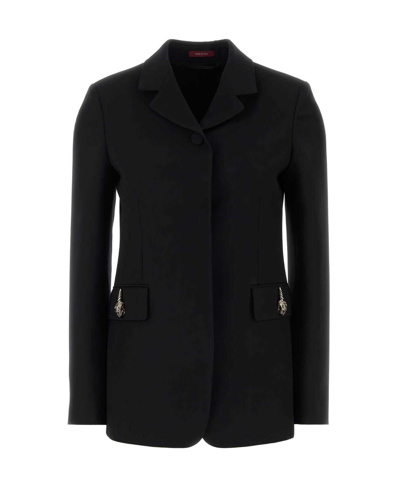 Gucci Black Cady Blazer - Black
