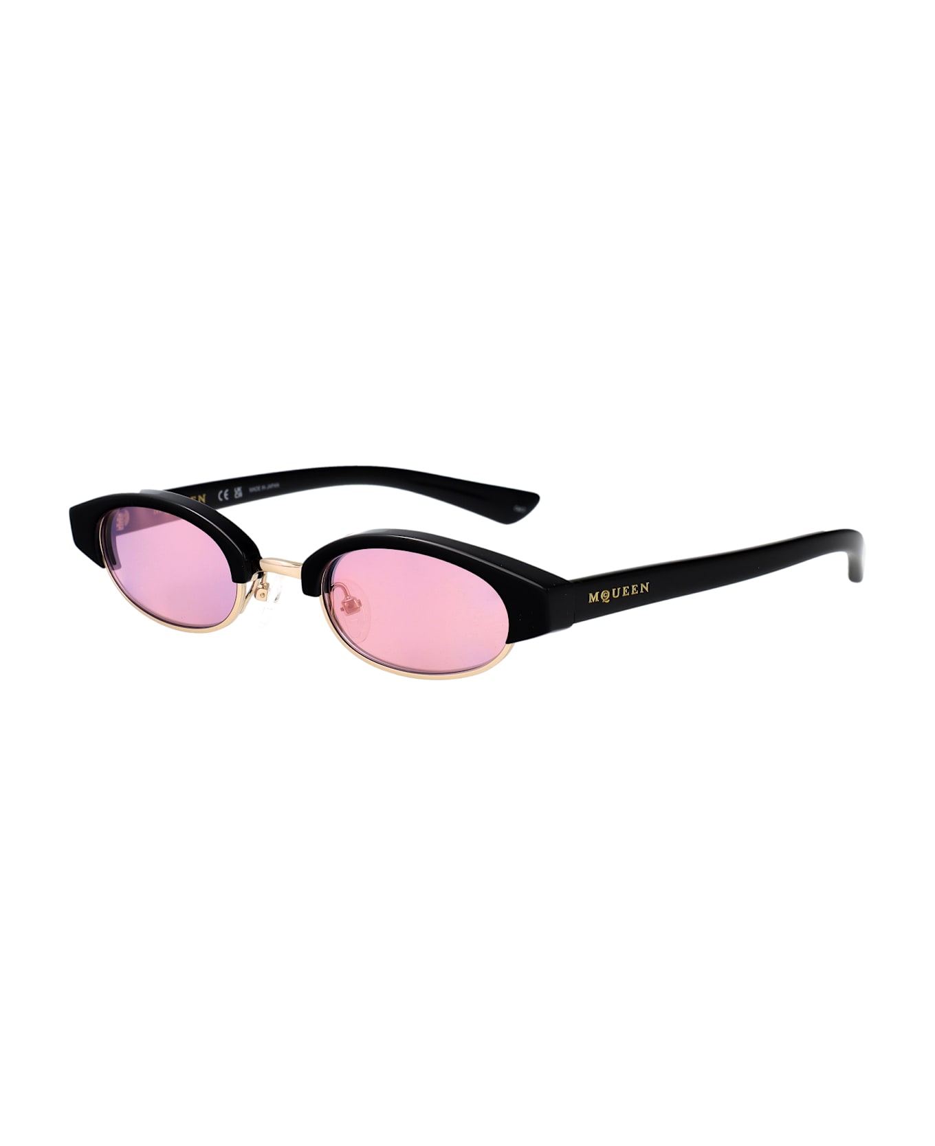 Alexander McQueen Eyewear Am0534s Sunglasses - BLACK-BLACK-PINK