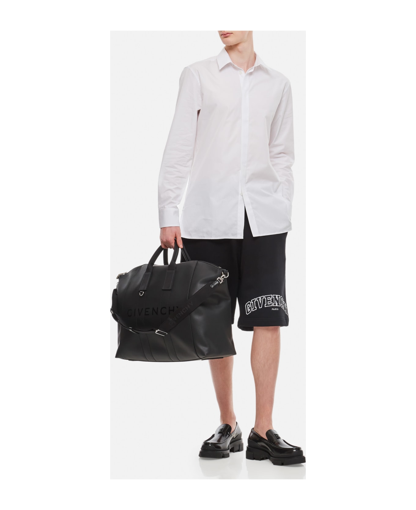 Givenchy 4g Embroidered Poplin Shirt - White シャツ