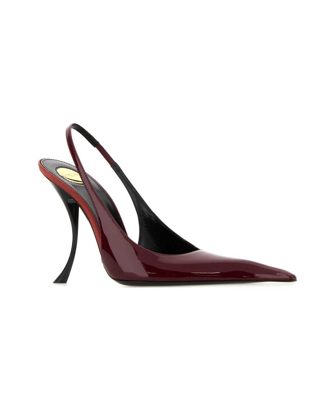 Saint Laurent Burgundy Leather Pumps - GRENATGRENAT