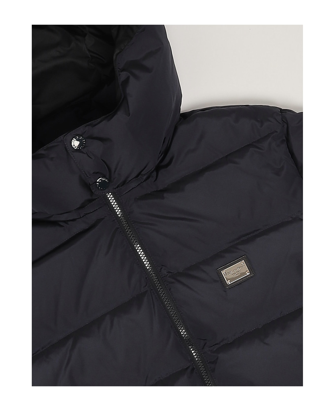 Dolce & Gabbana Long Jacket Down Jacket - BLU