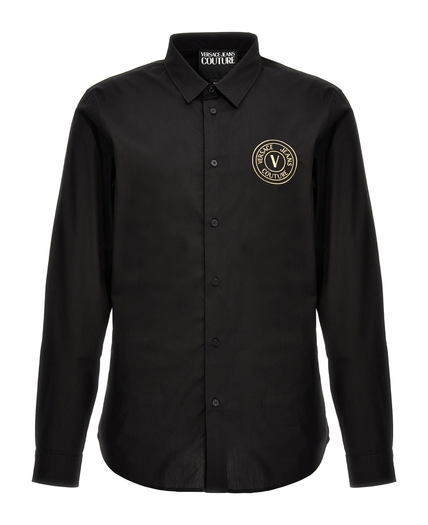 Versace Jeans Couture V-emblem Embro Shirt - Black