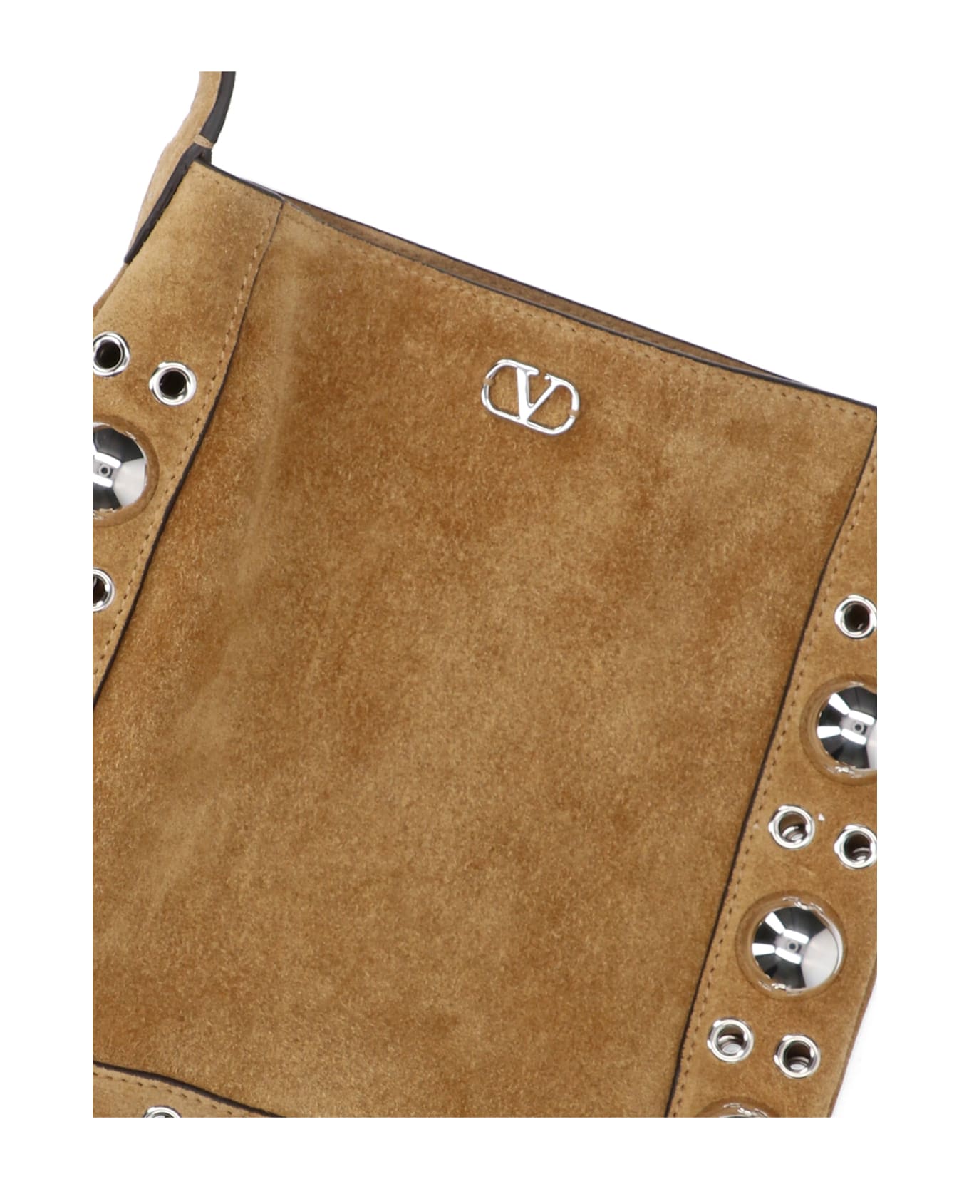 Valentino Garavani 
nellcôte
 Small Shoulder Bag - Brown