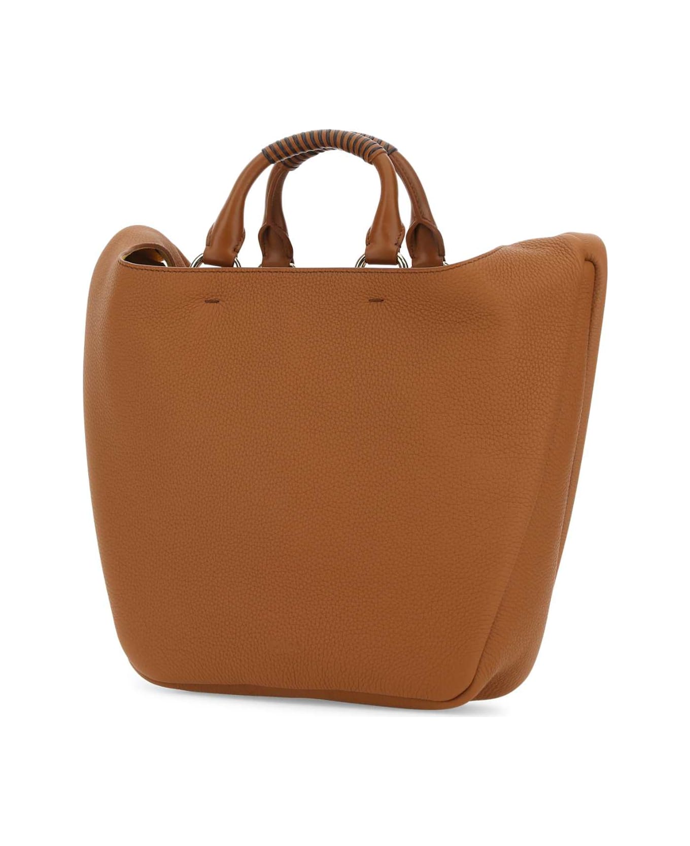 Chloé Caramel Leather Medium Deia Handbag - CARAMEL
