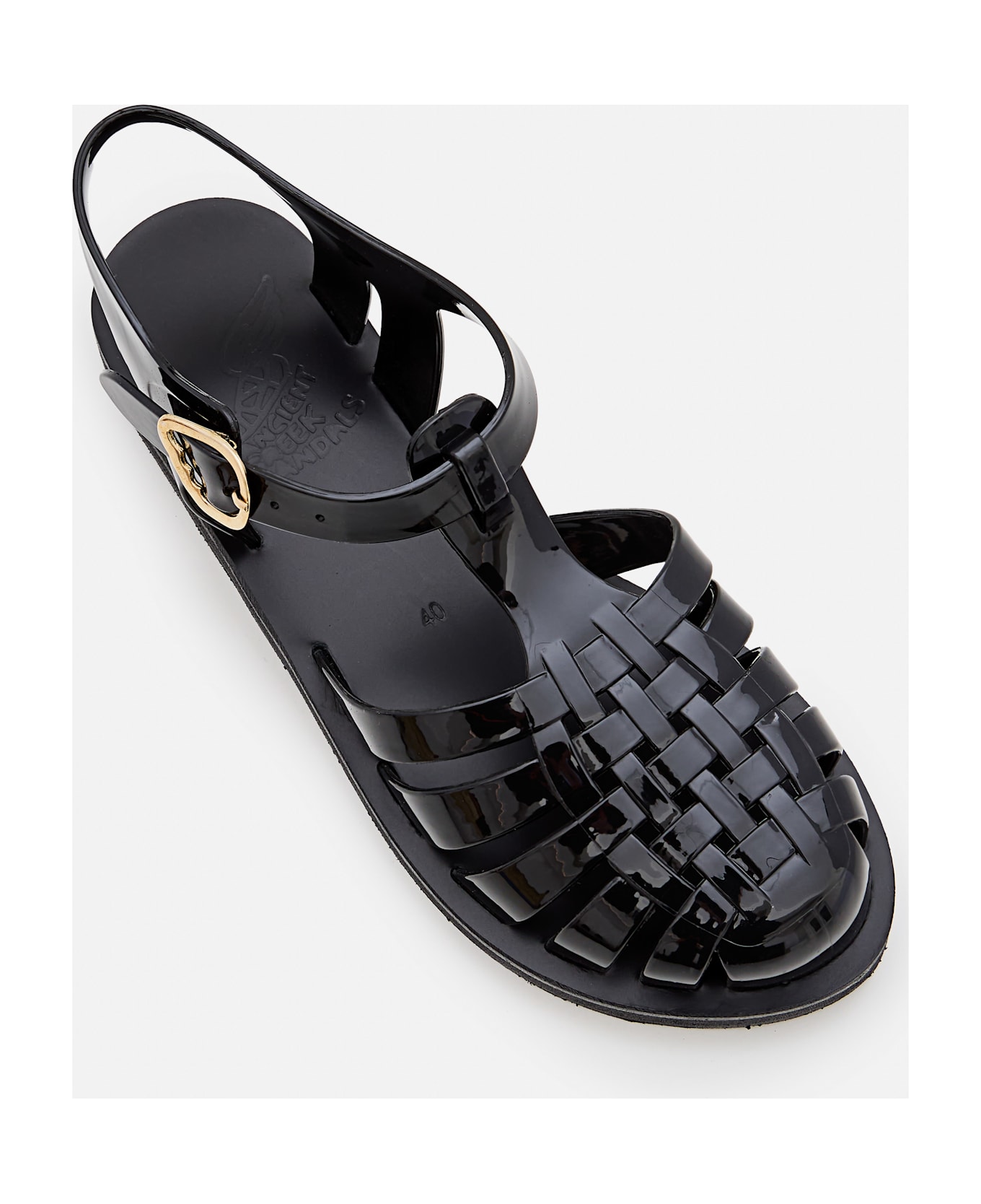 Ancient Greek Sandals Homeria Jelly - Black