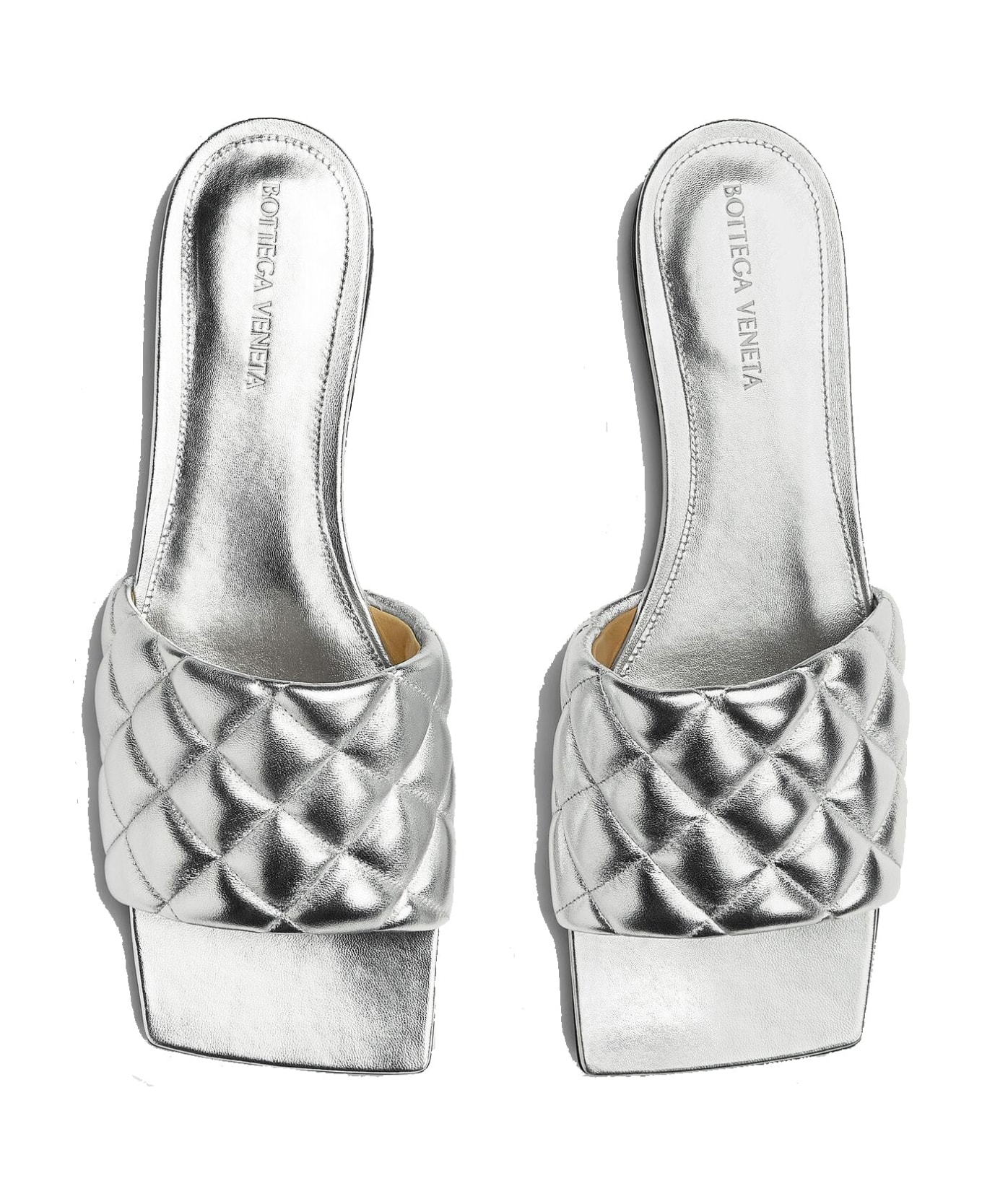 Bottega Veneta Padded Sandals - Silver サンダル
