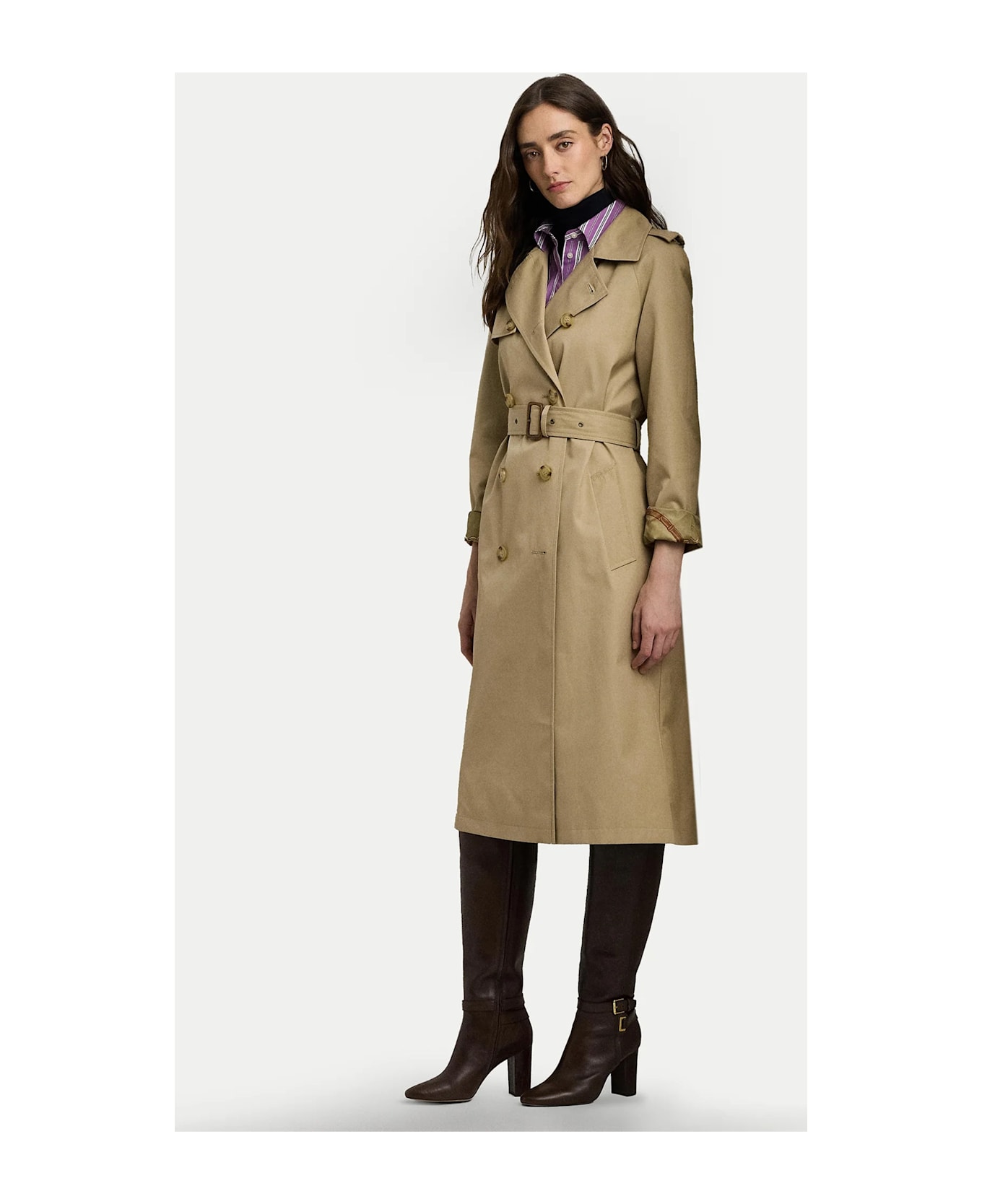 Ralph Lauren Bl Db W Ns44 Lined Coat - Birch Tan