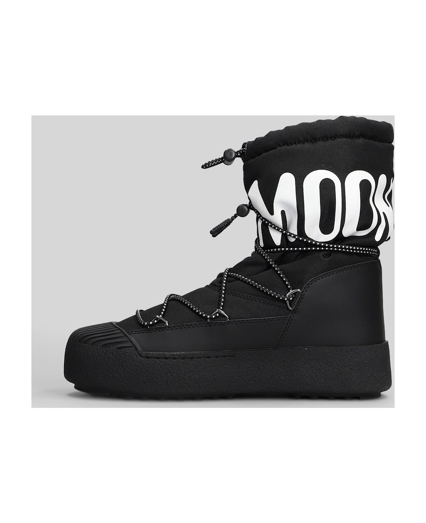 Moon Boot Mb Mrack Polar Ankle Boots In Black Nylon - black