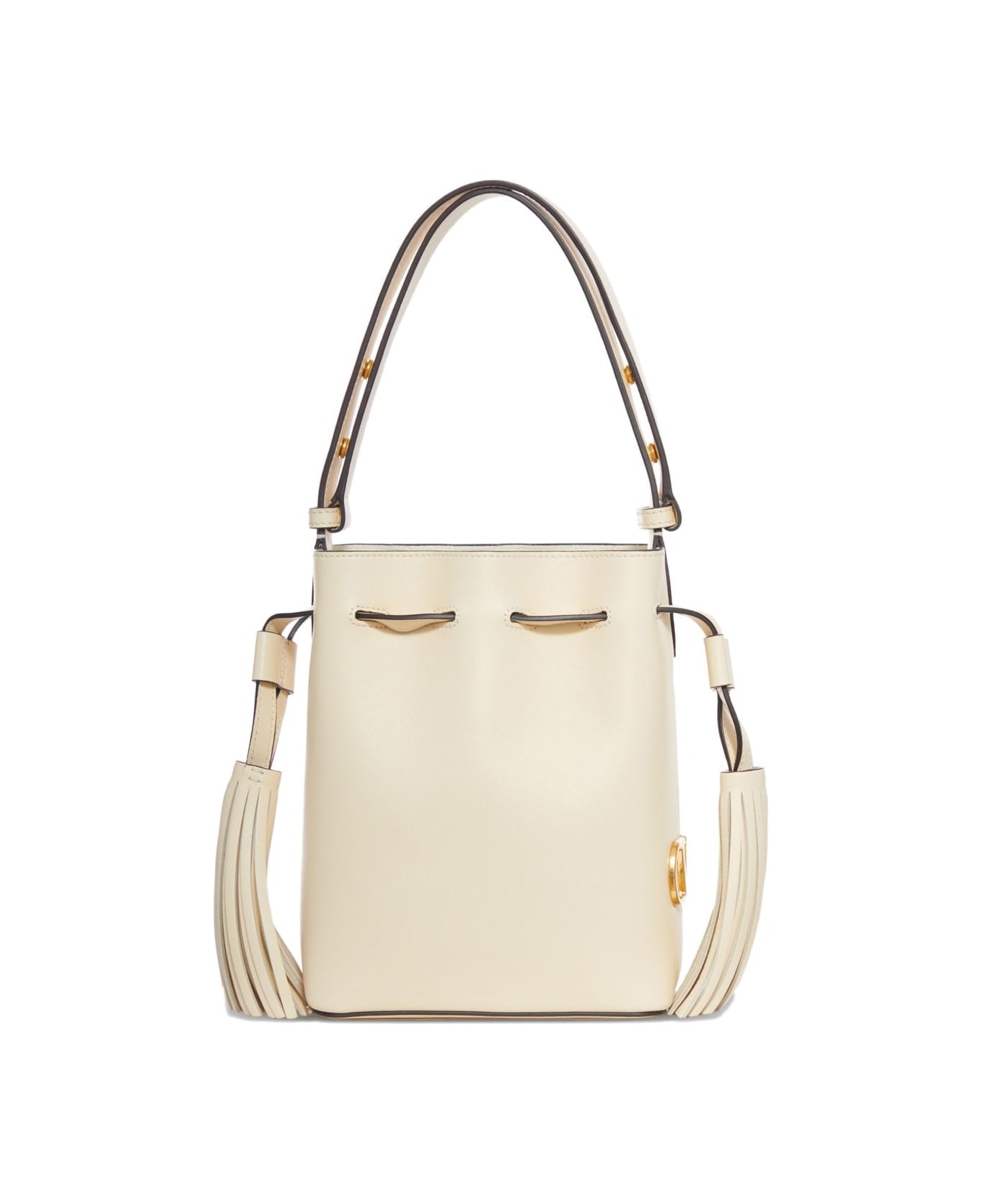 Valentino Garavani So Seau Small Leather Bucket Bag - White ショルダーバッグ