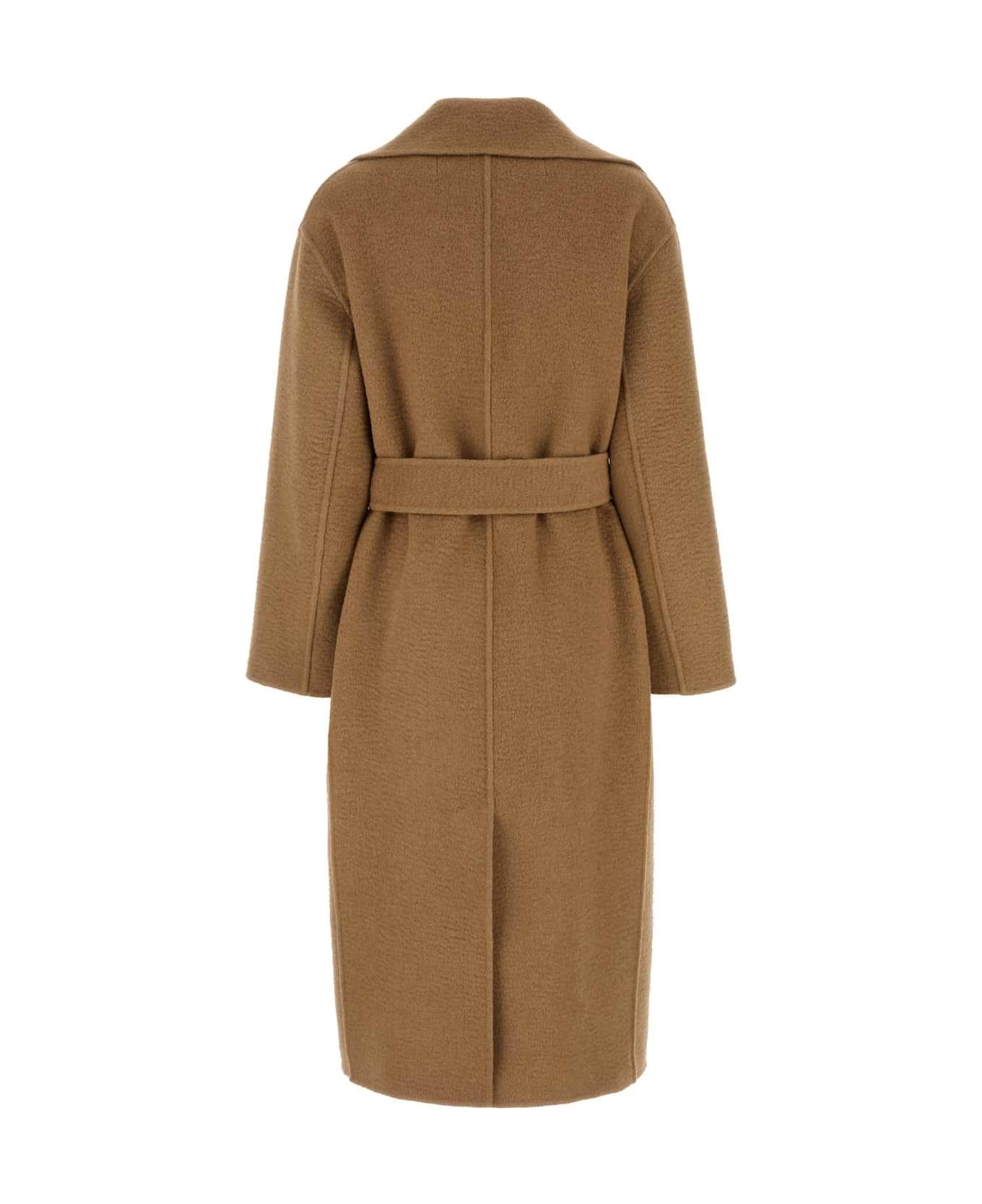 The Row Camel Camel Malika Coat - CAMEL