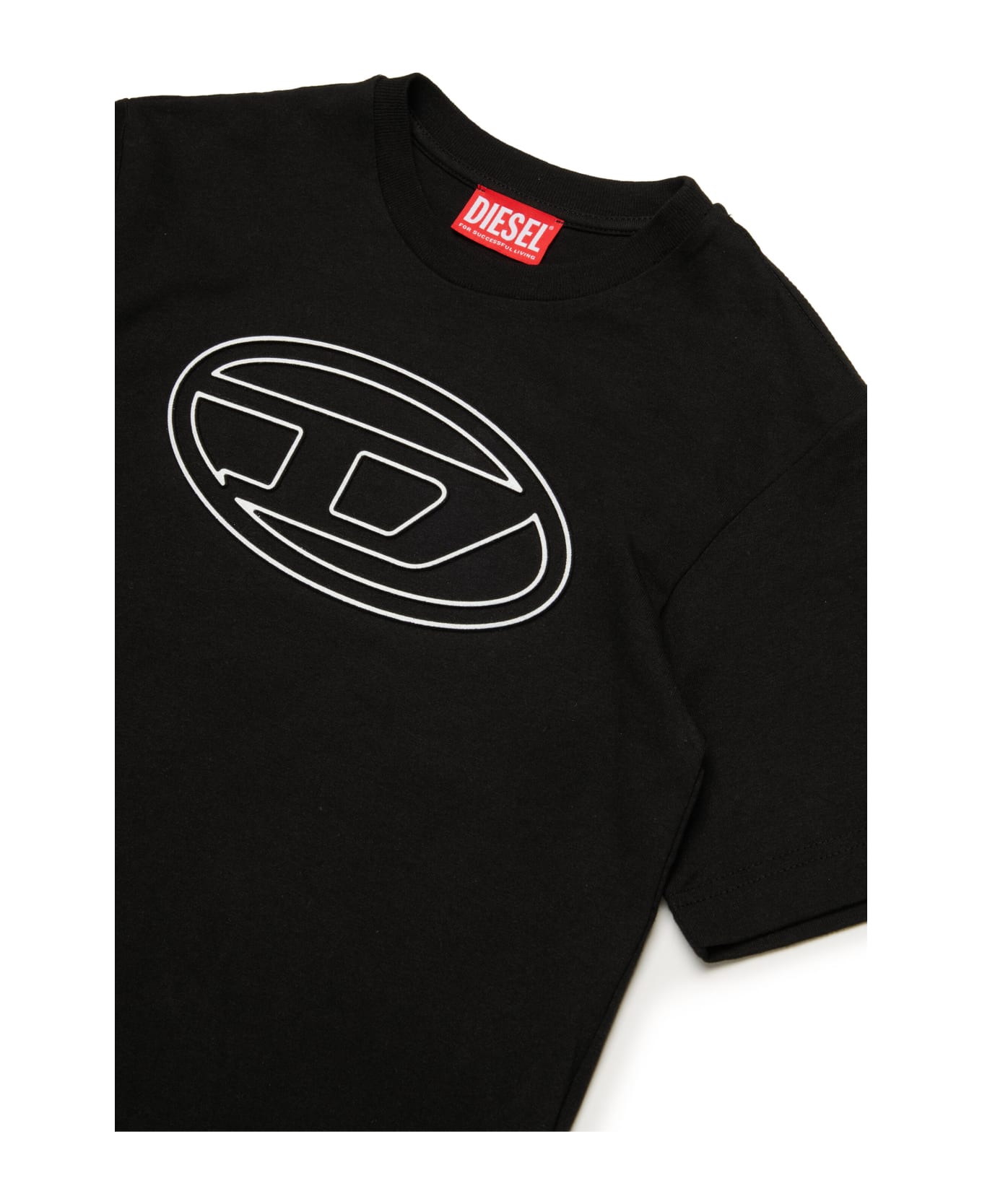 Diesel Tjustbigoval Over T-shirt Diesel Oval D Branded T-shirt - Black