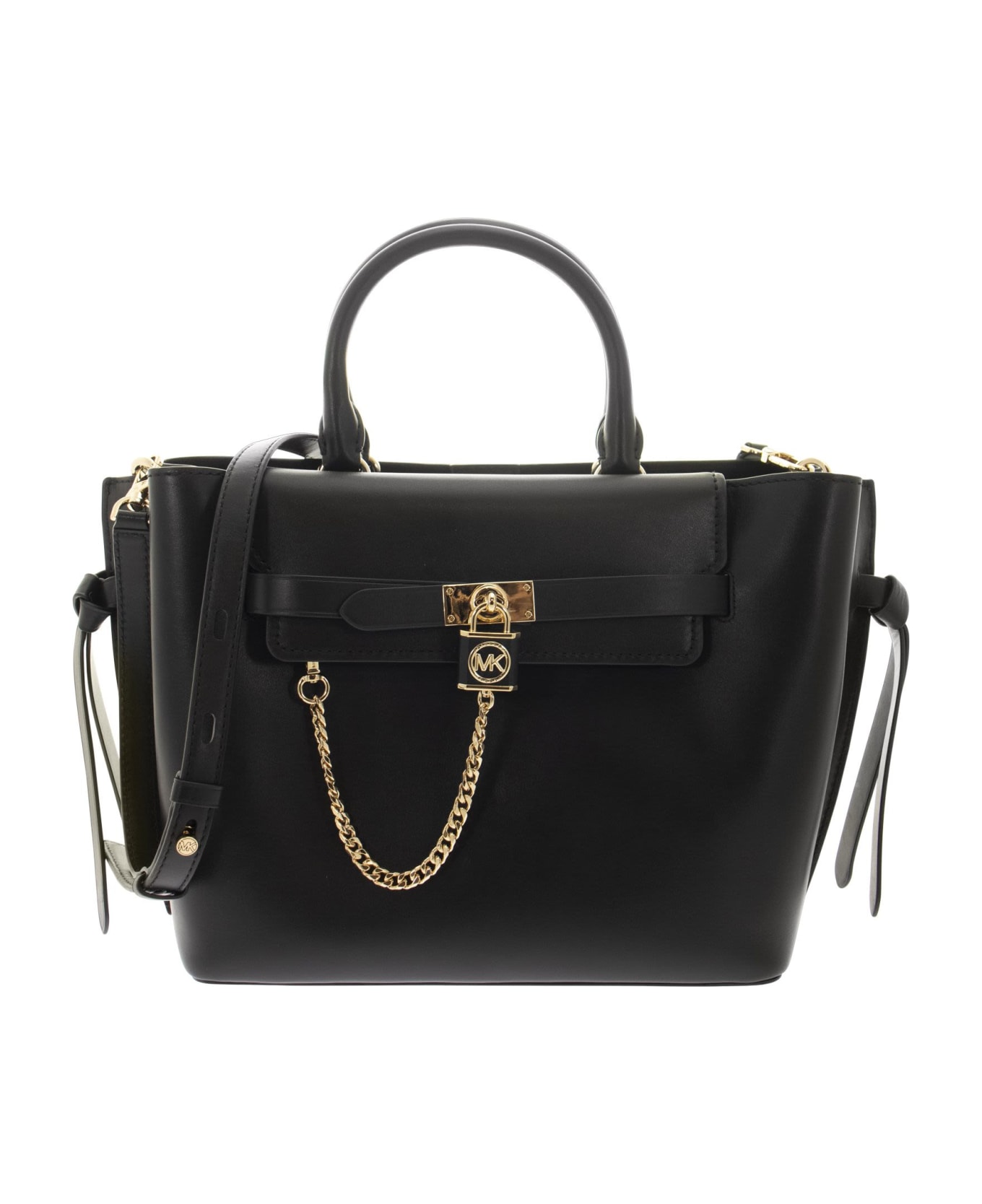 Michael Kors Hamilton Legacy - Large Leather Belted Satchel | italist ...