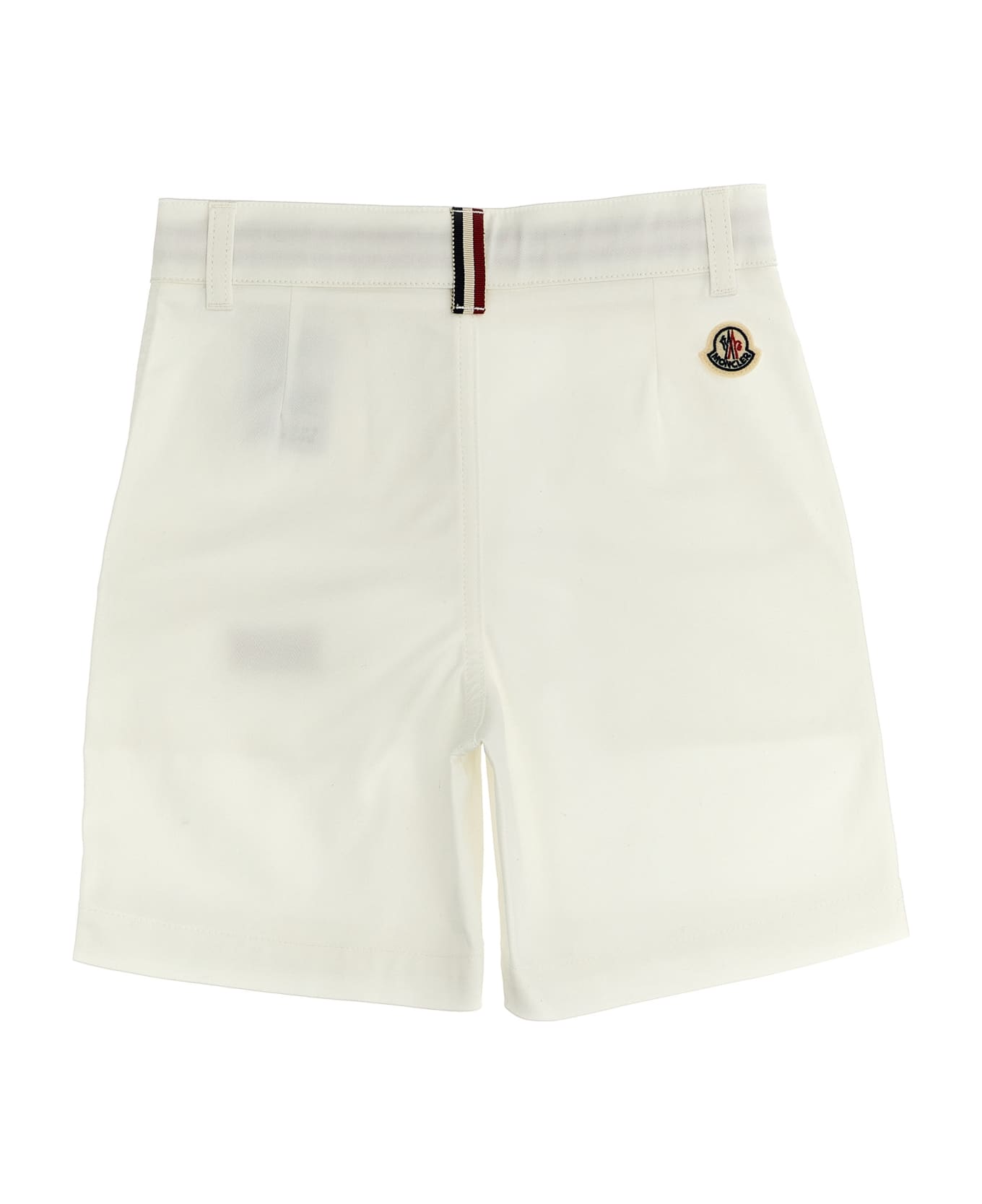 Moncler Logo Patch Shorts - White