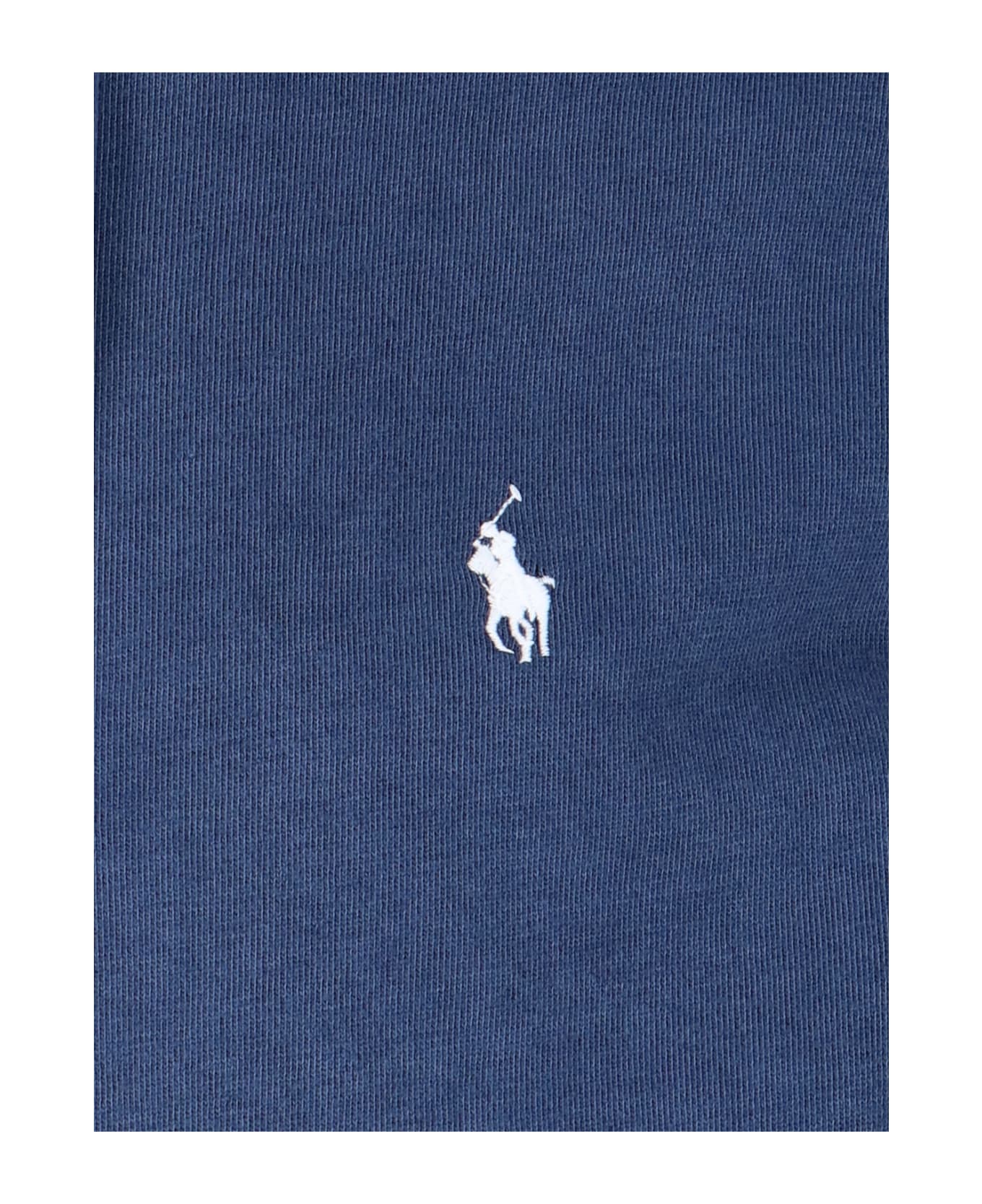 Polo Ralph Lauren Logo Zip Hoodie - Blue フリース
