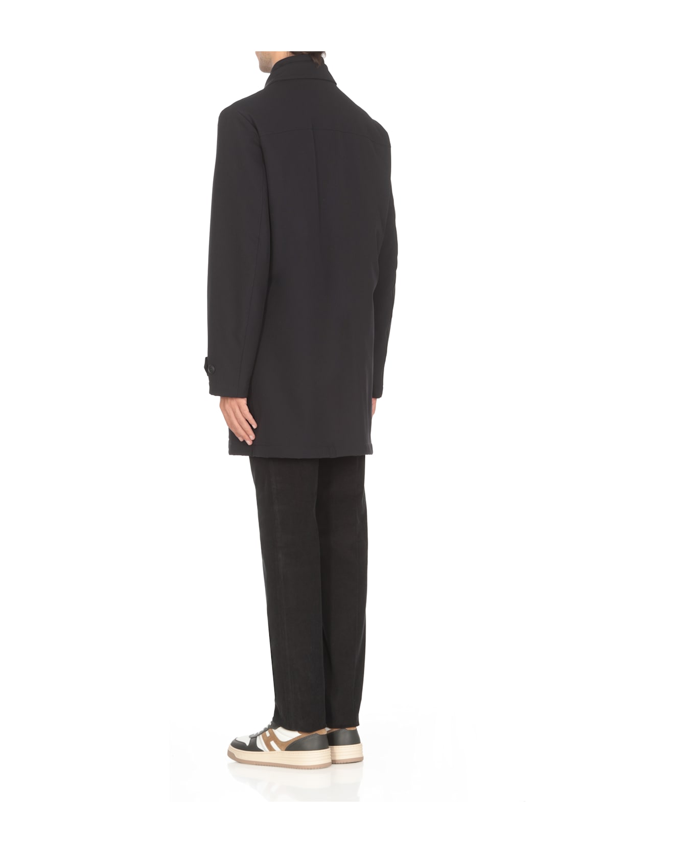 Fay Morning Coat In Jersey - Blue