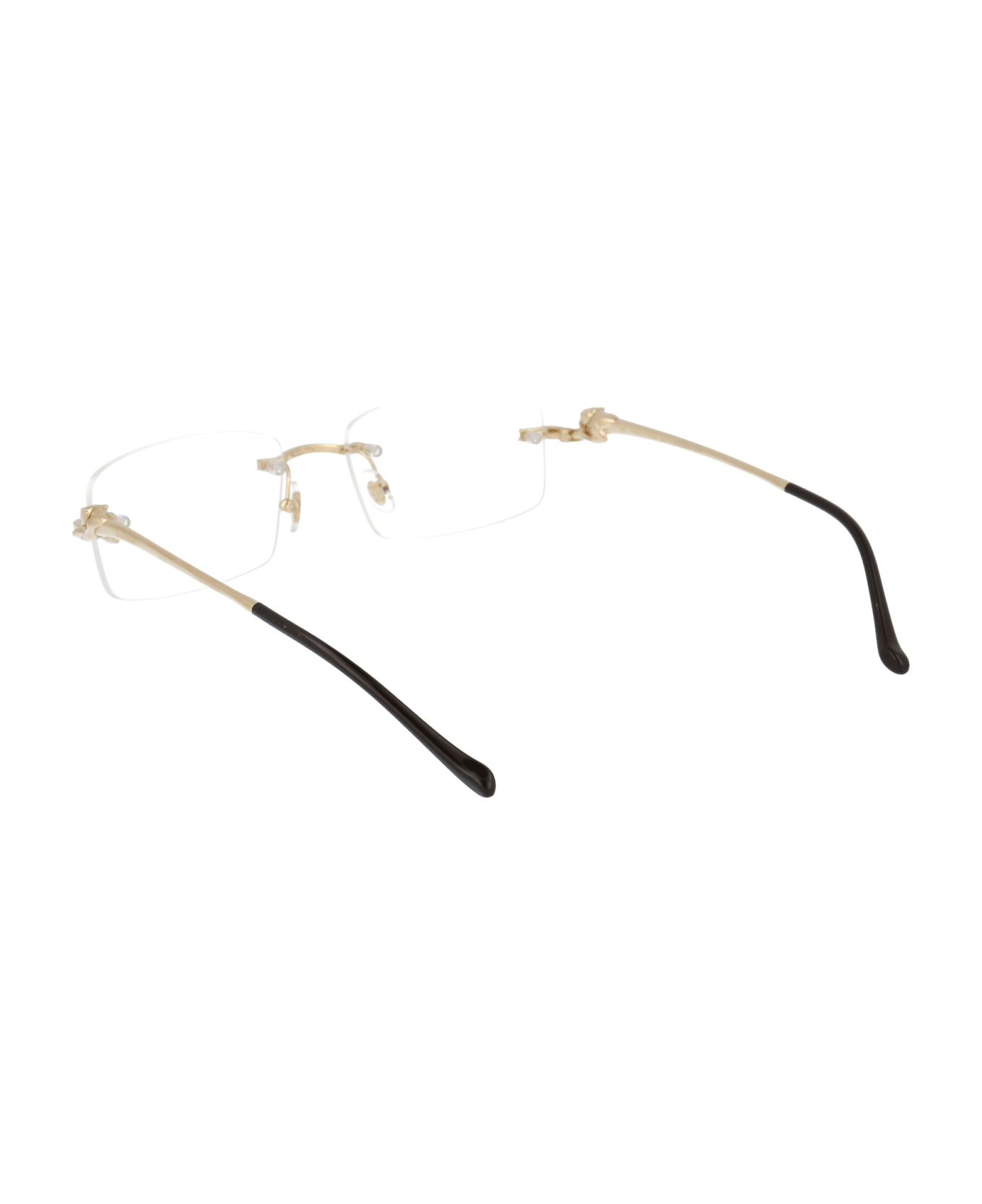 Cartier Eyewear Ct0281o Glasses - 001 GOLD GOLD TRANSPARENT